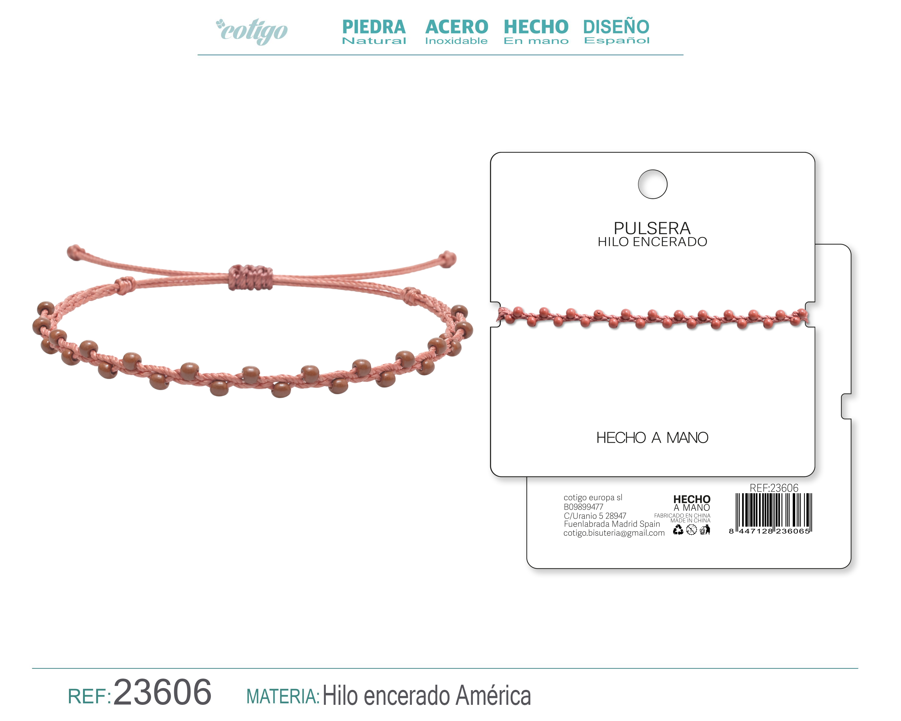 PULSERA HILO ENCERADO