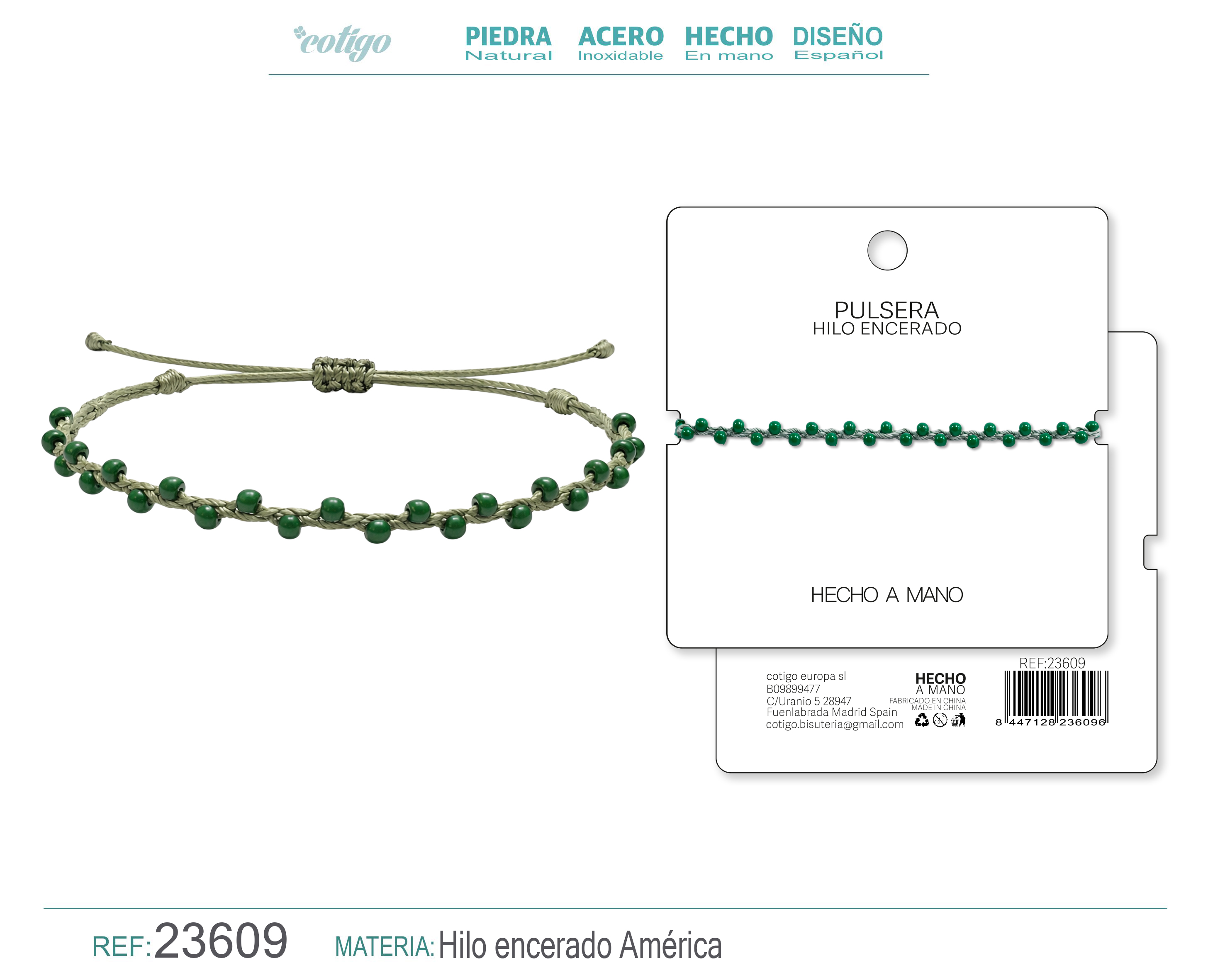 PULSERA HILO ENCERADO