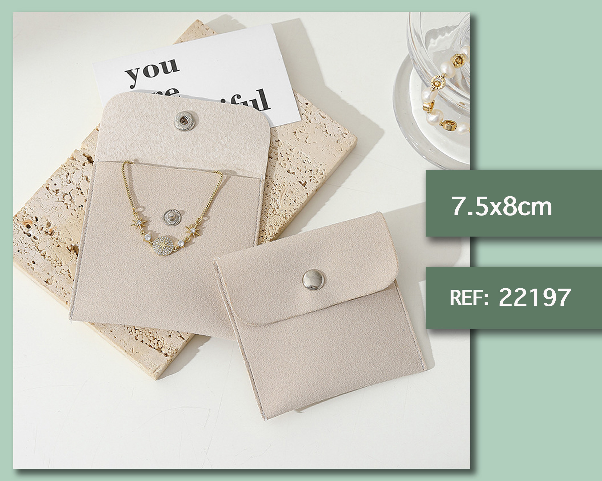 BOLSA DE REGALO DE TELA 7.5X8CM
