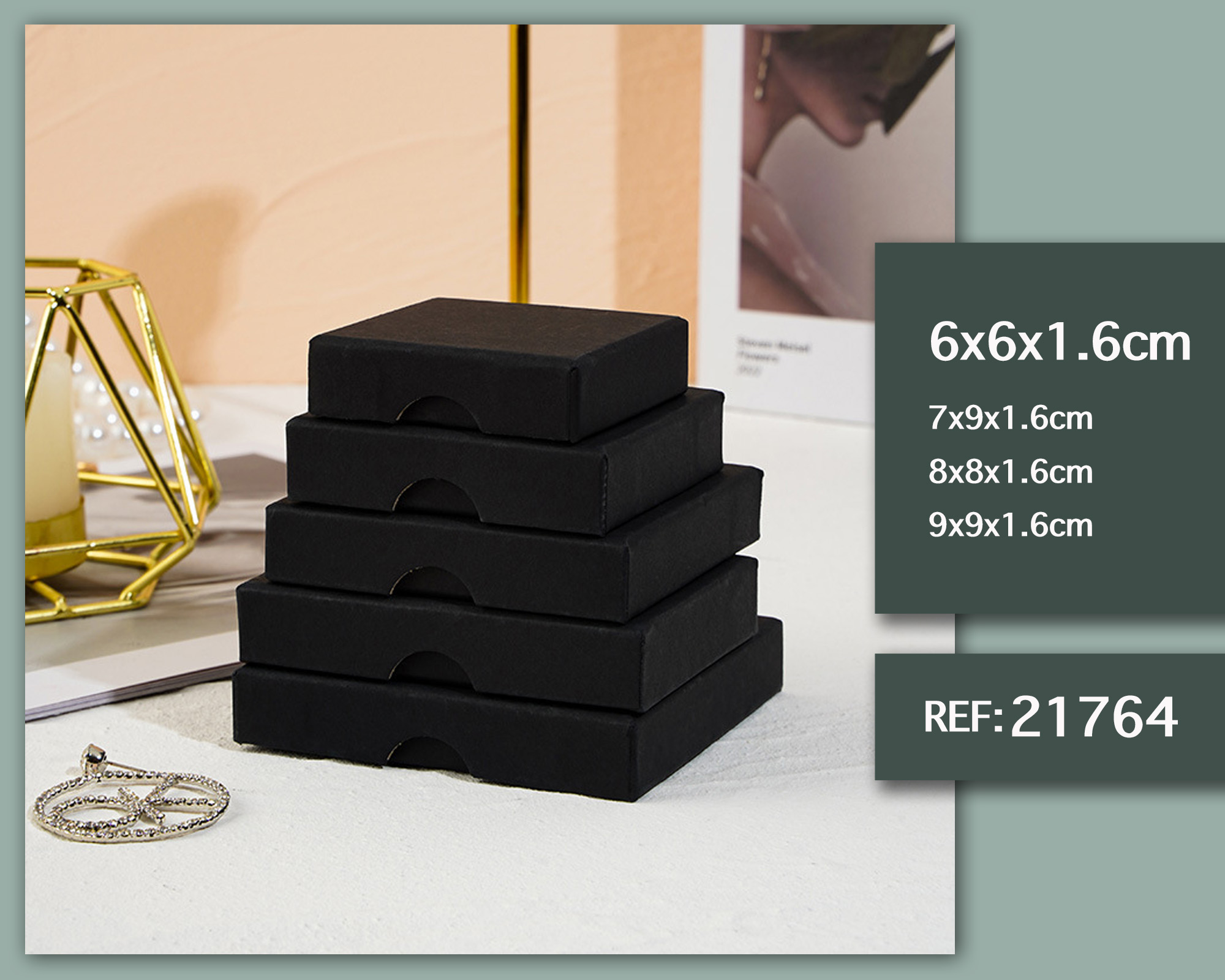 CAJA DE REGALO 6X6X1.6CM