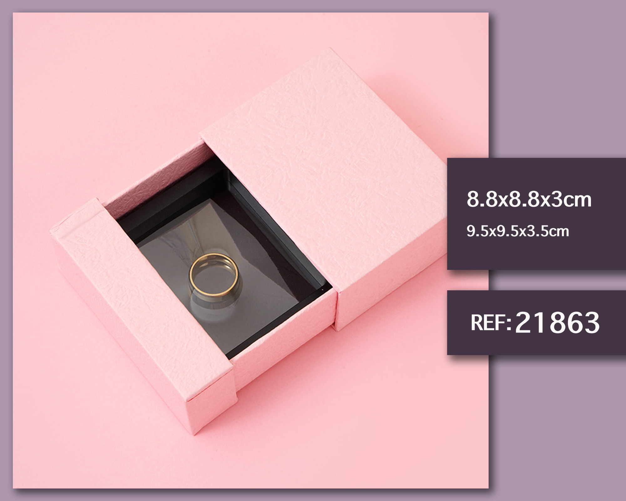 CAJA DE REGALO 8.8X8.8X3CM