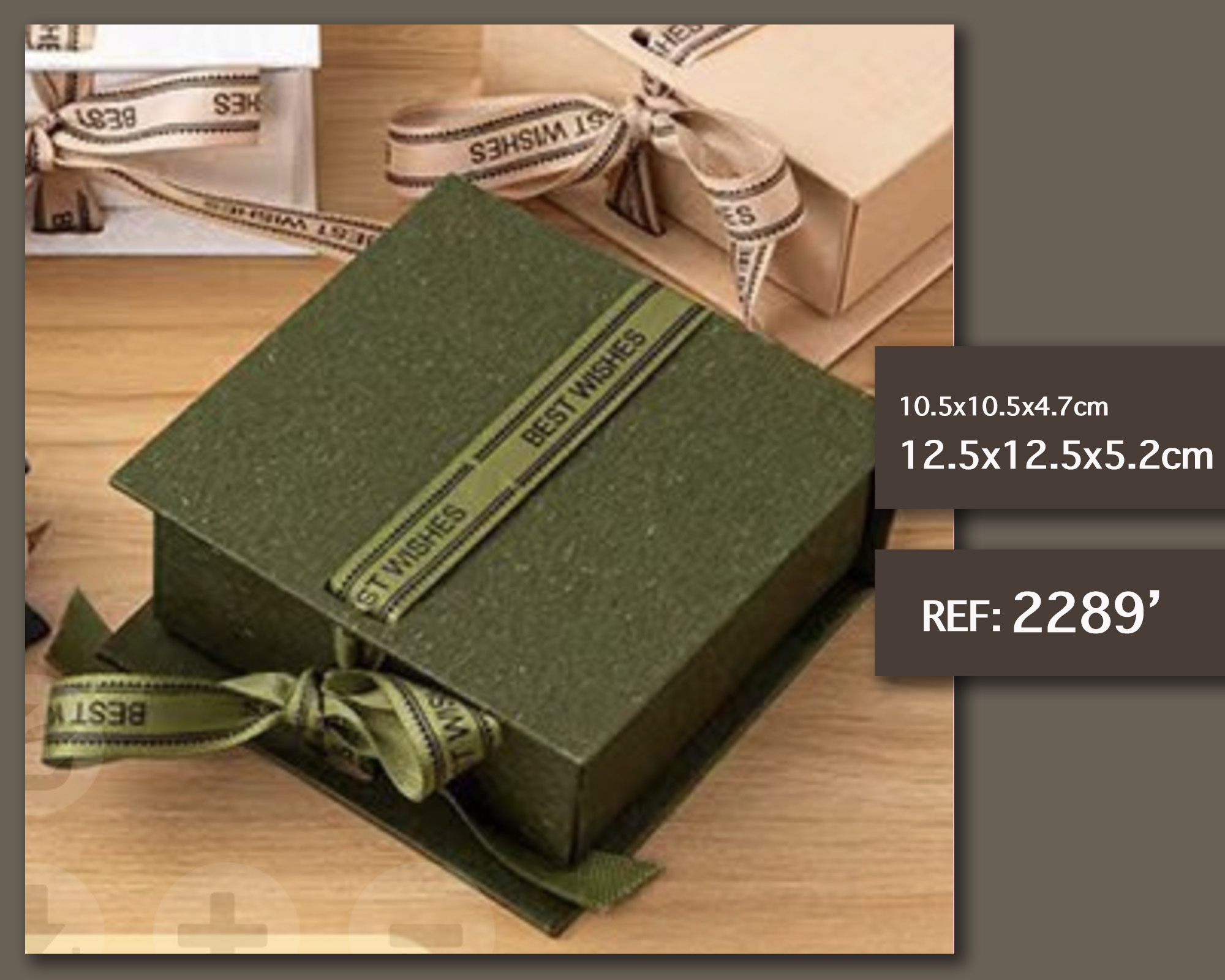 CAJA DE REGALO 12.5X12.5X5.2CM
