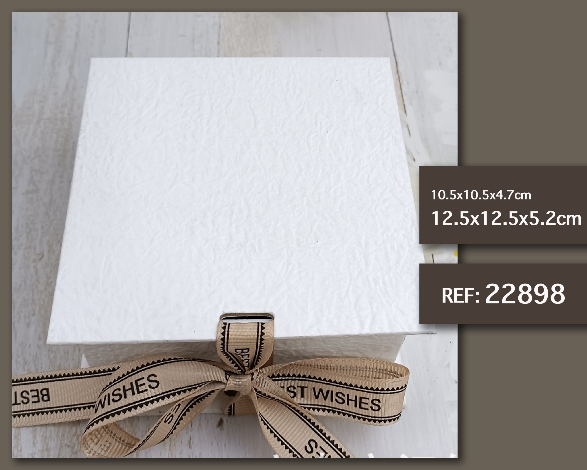 CAJA DE REGALO 12.5X12.5X5.2CM