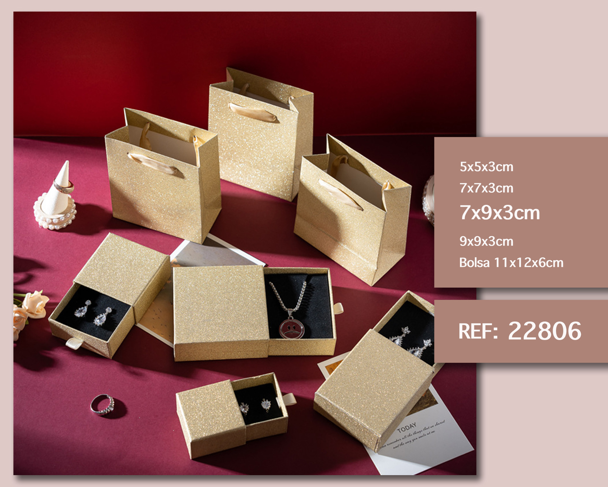 CAJA DE REGALO 7X9X3CM