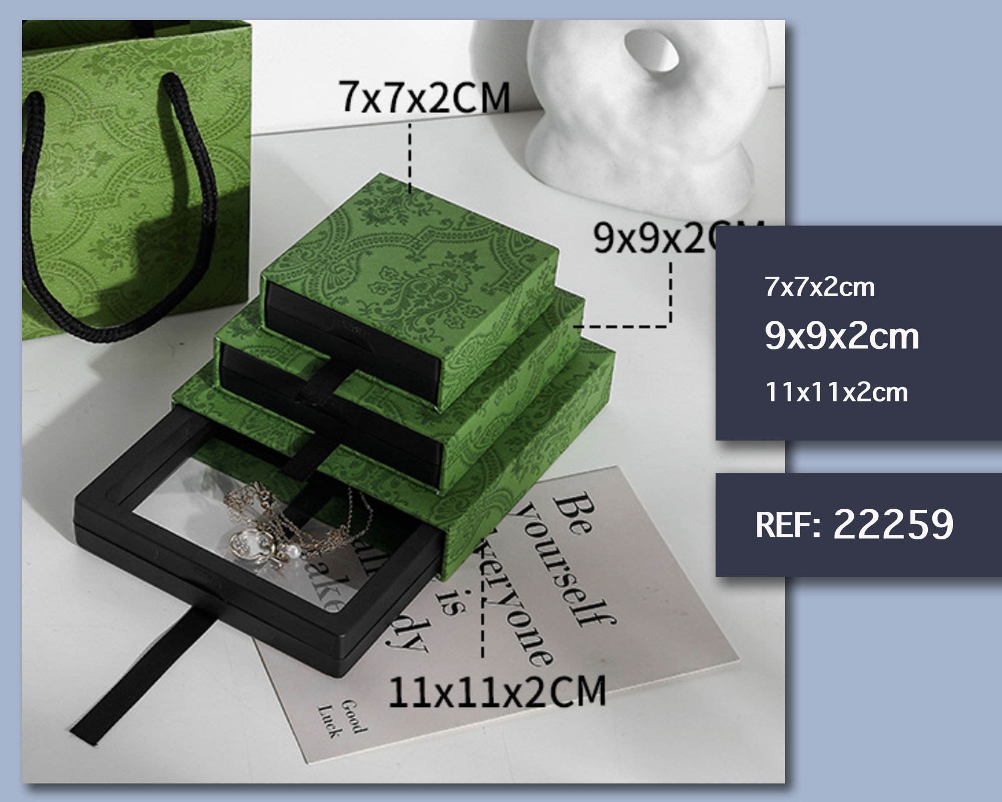 CAJA DE REGALO 9X9X2CM
