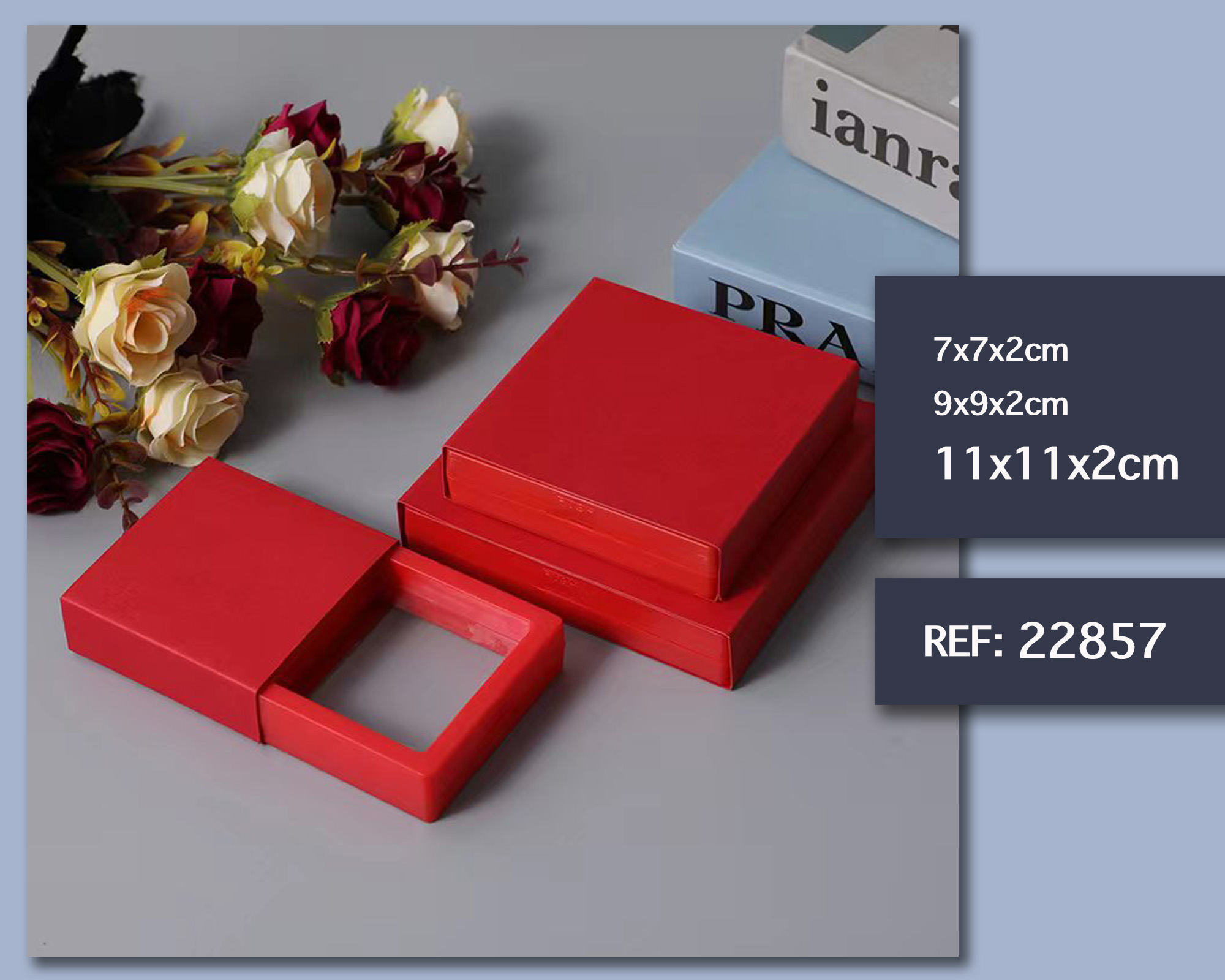 CAJA DE REGALO 11X11X2CM