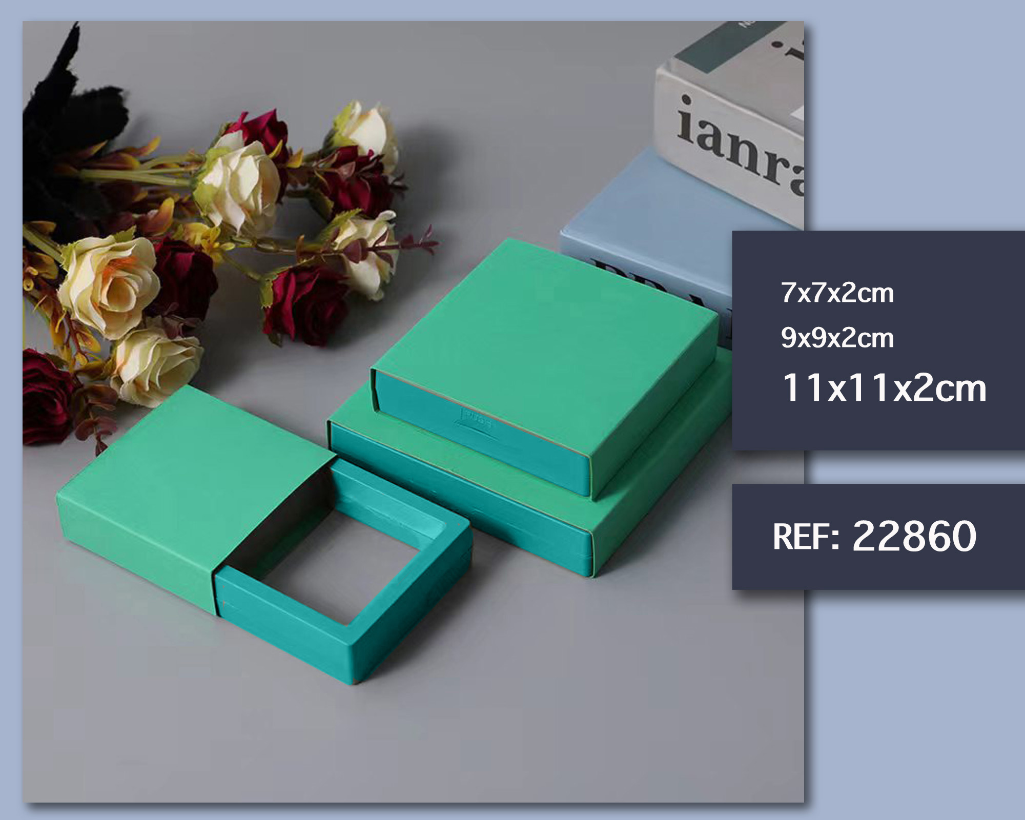 CAJA DE REGALO 11X11X2CM