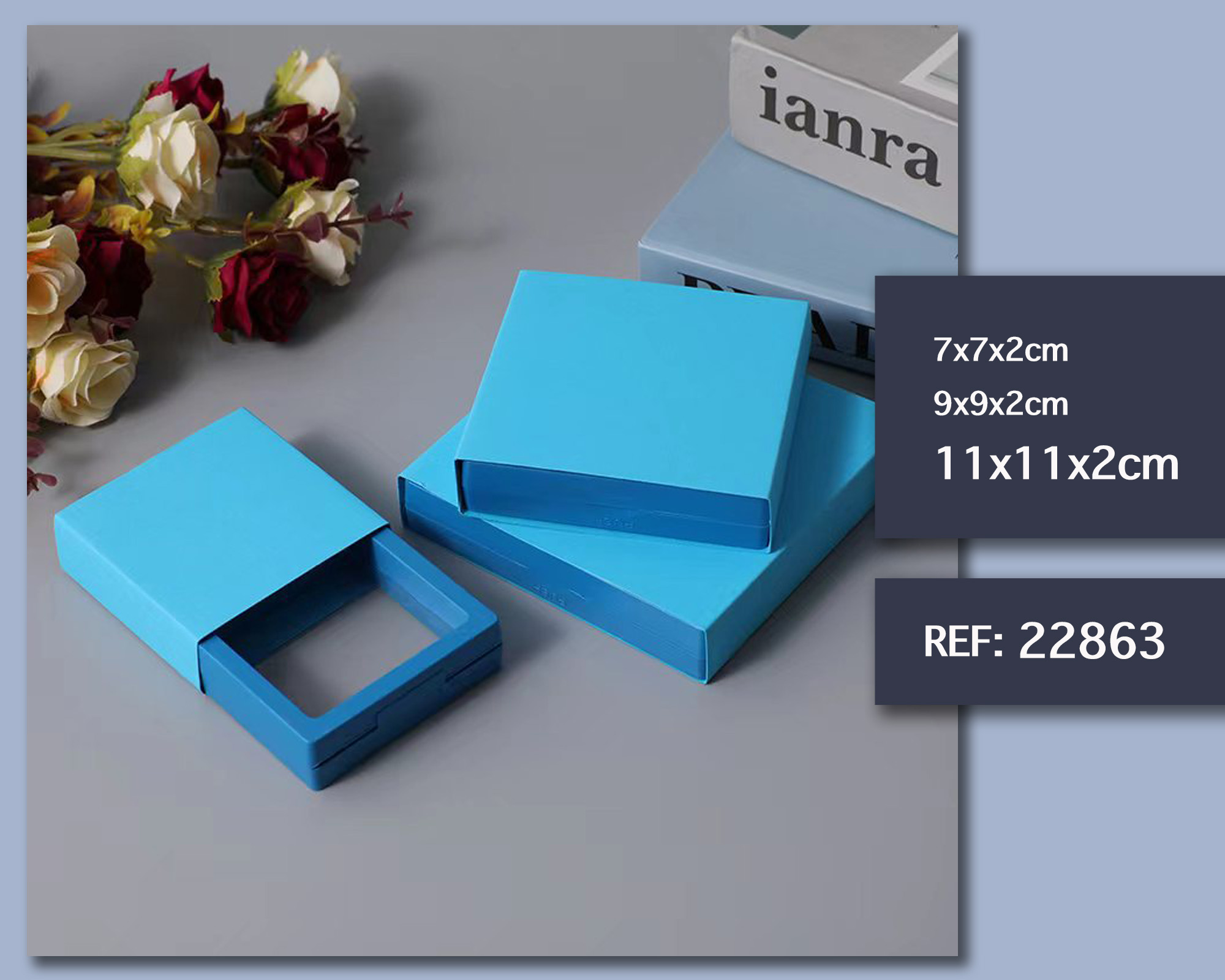 CAJA DE REGALO 11X11X2CM
