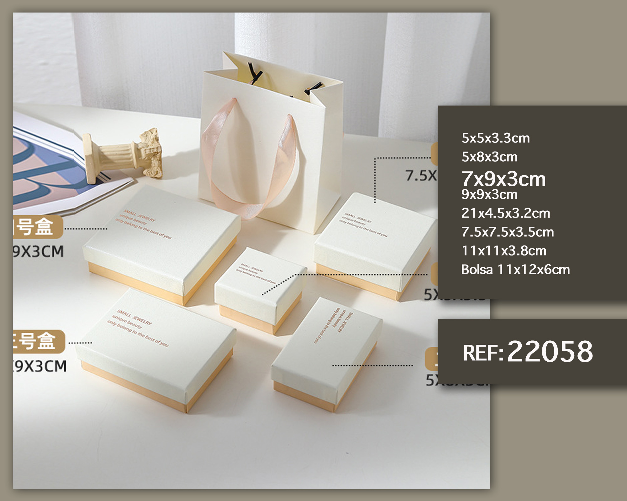 CAJA DE REGALO 7X9X3CM