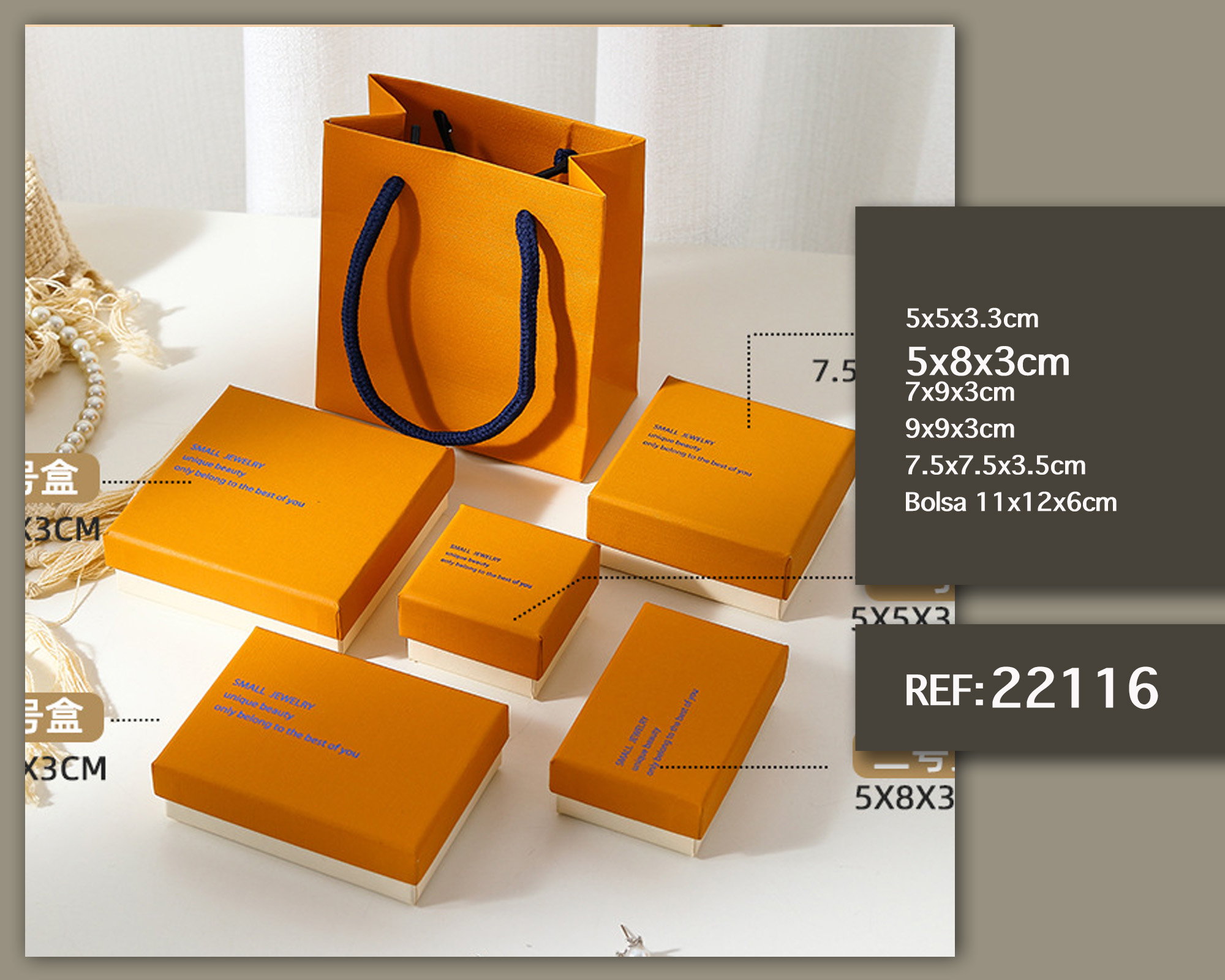 CAJA DE REGALO 5X8X3CM