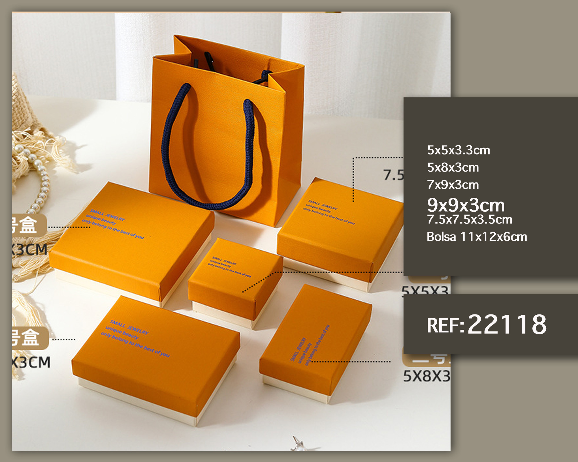 CAJA DE REGALO 9X9X3CM