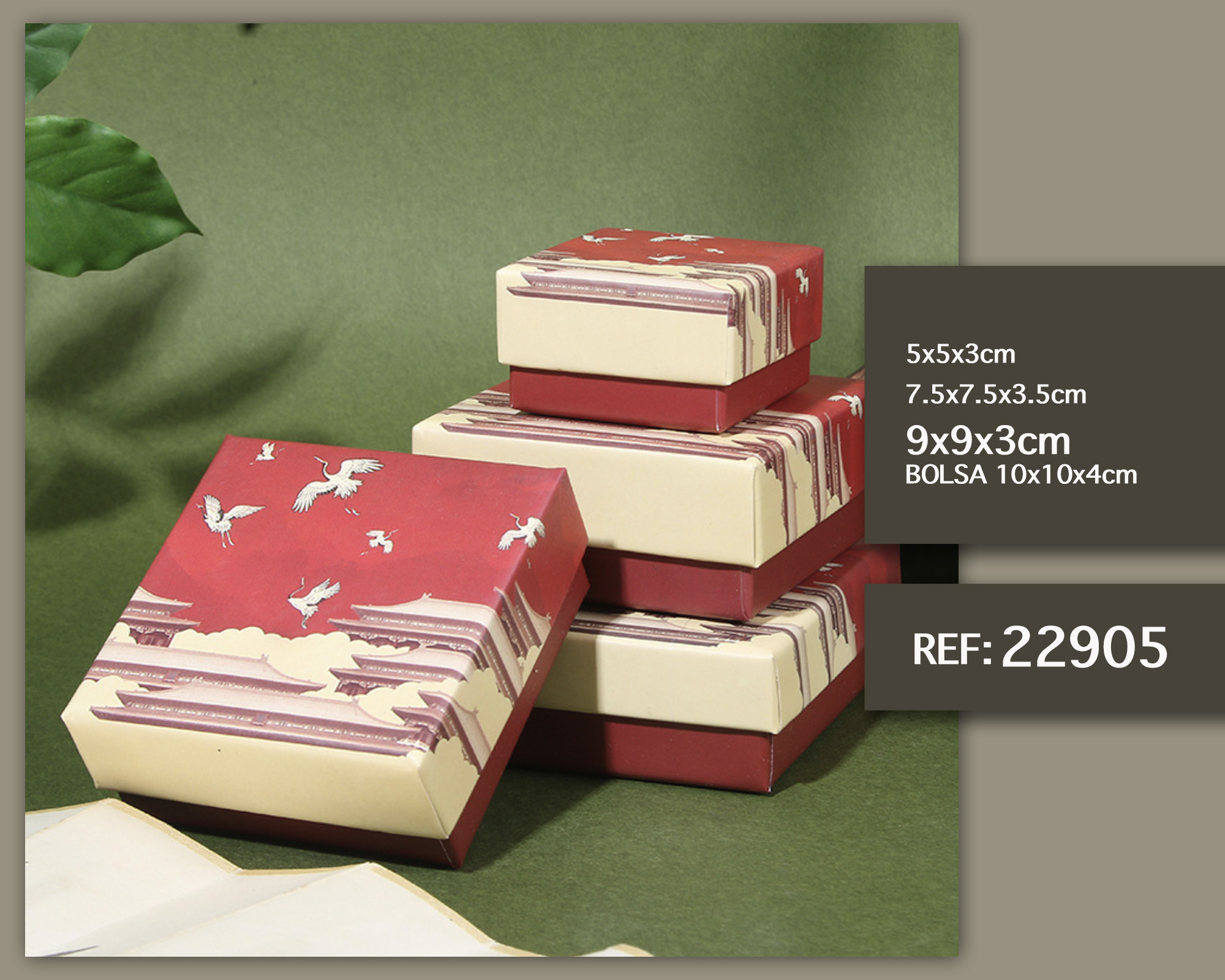 CAJA DE REGALO 9X9X3CM