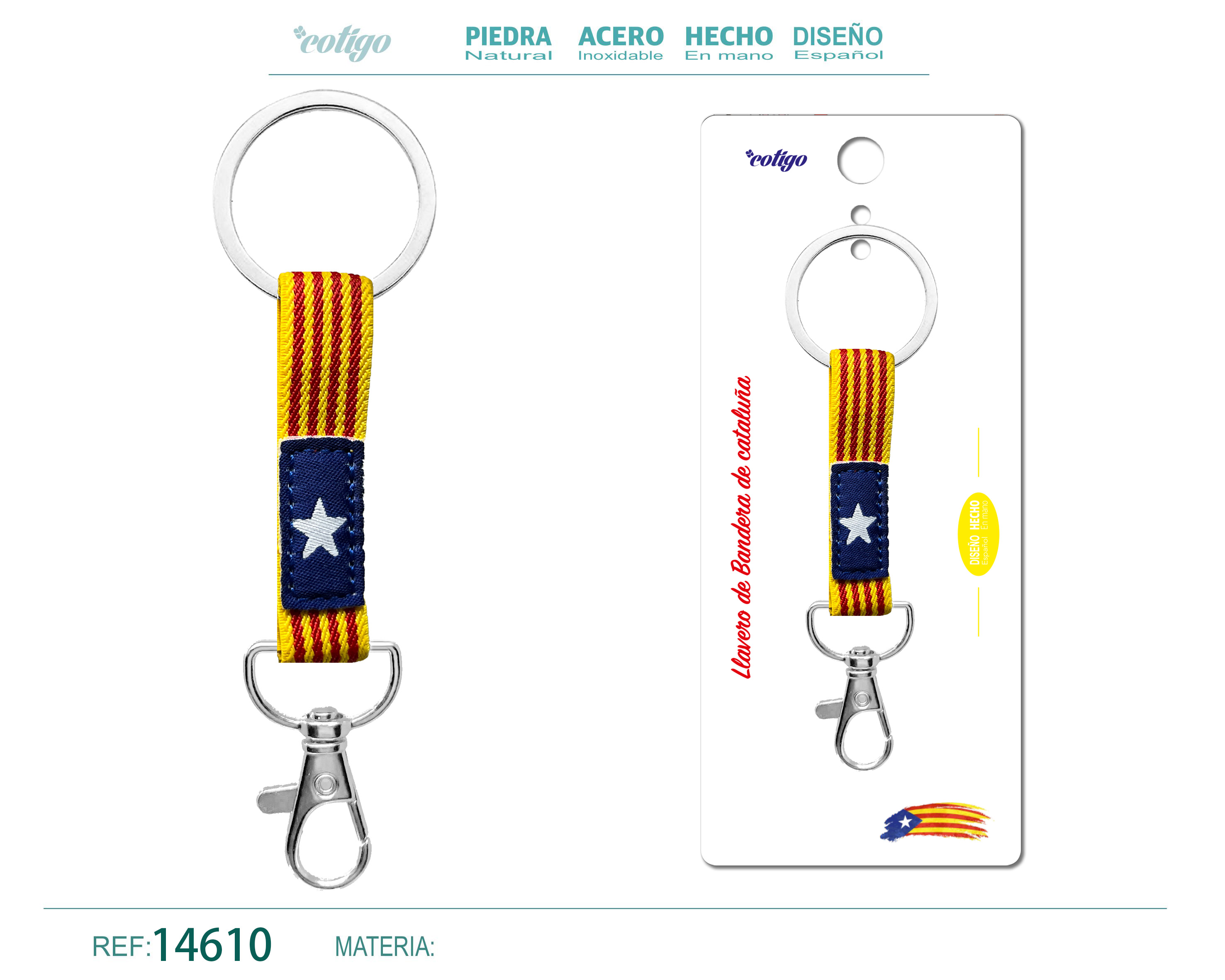 LLAVERO BANDERA CATALUÑA