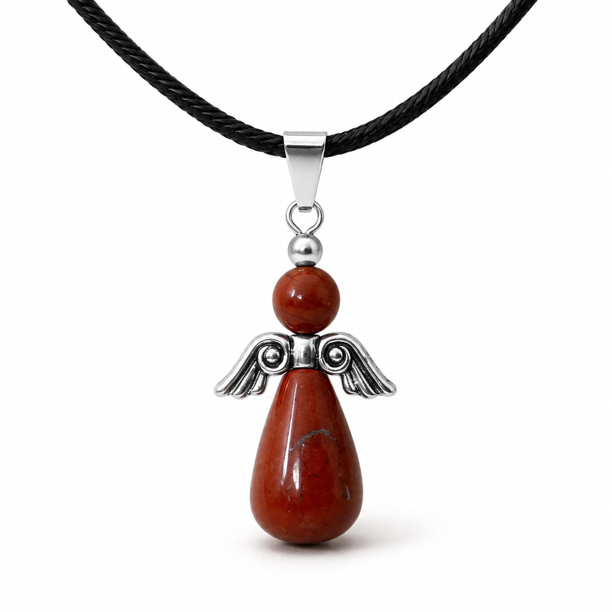 COLGANTE ANGEL DE GUARDA- JADE ROJO