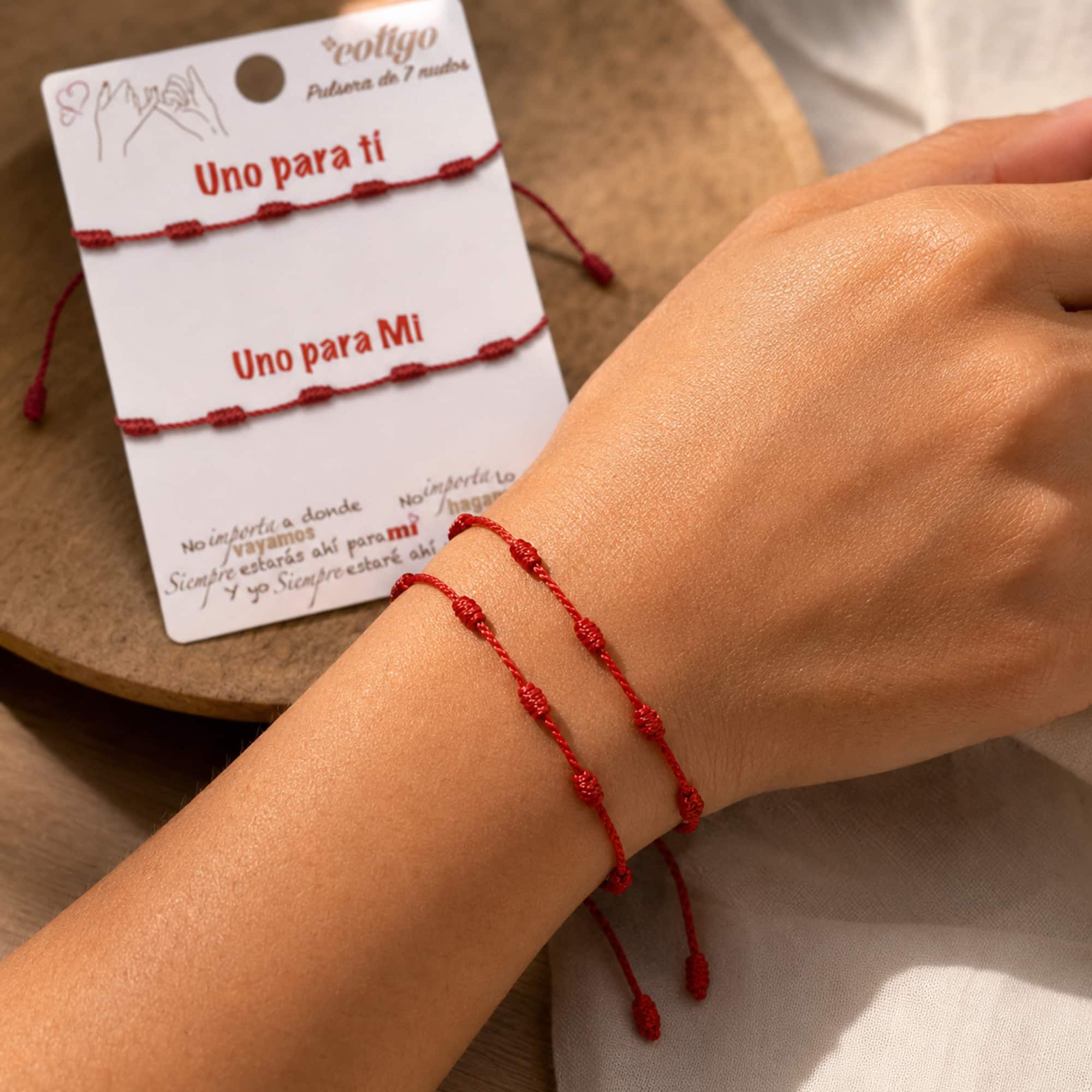 PULSERA 7 NUDOS 2 PCS