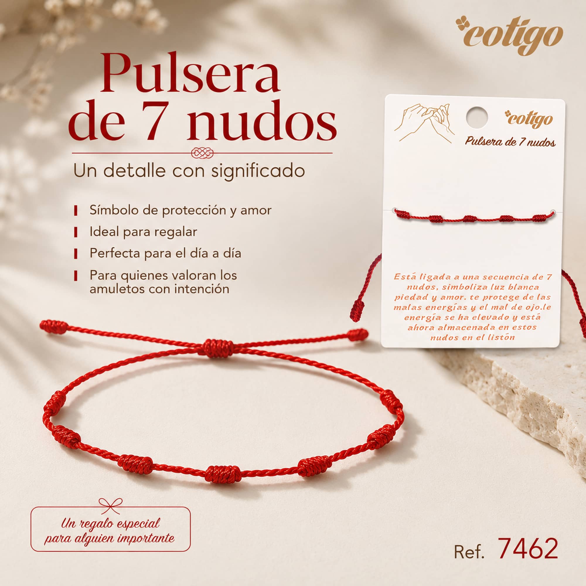 PULSERA 7 NUDOS 1PCS