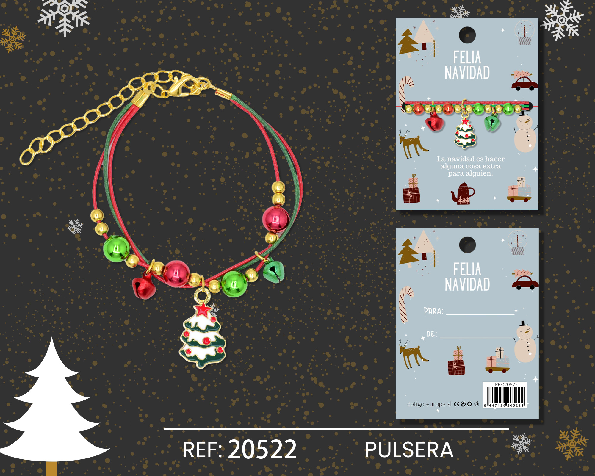PULSERA DE NAVIDAD