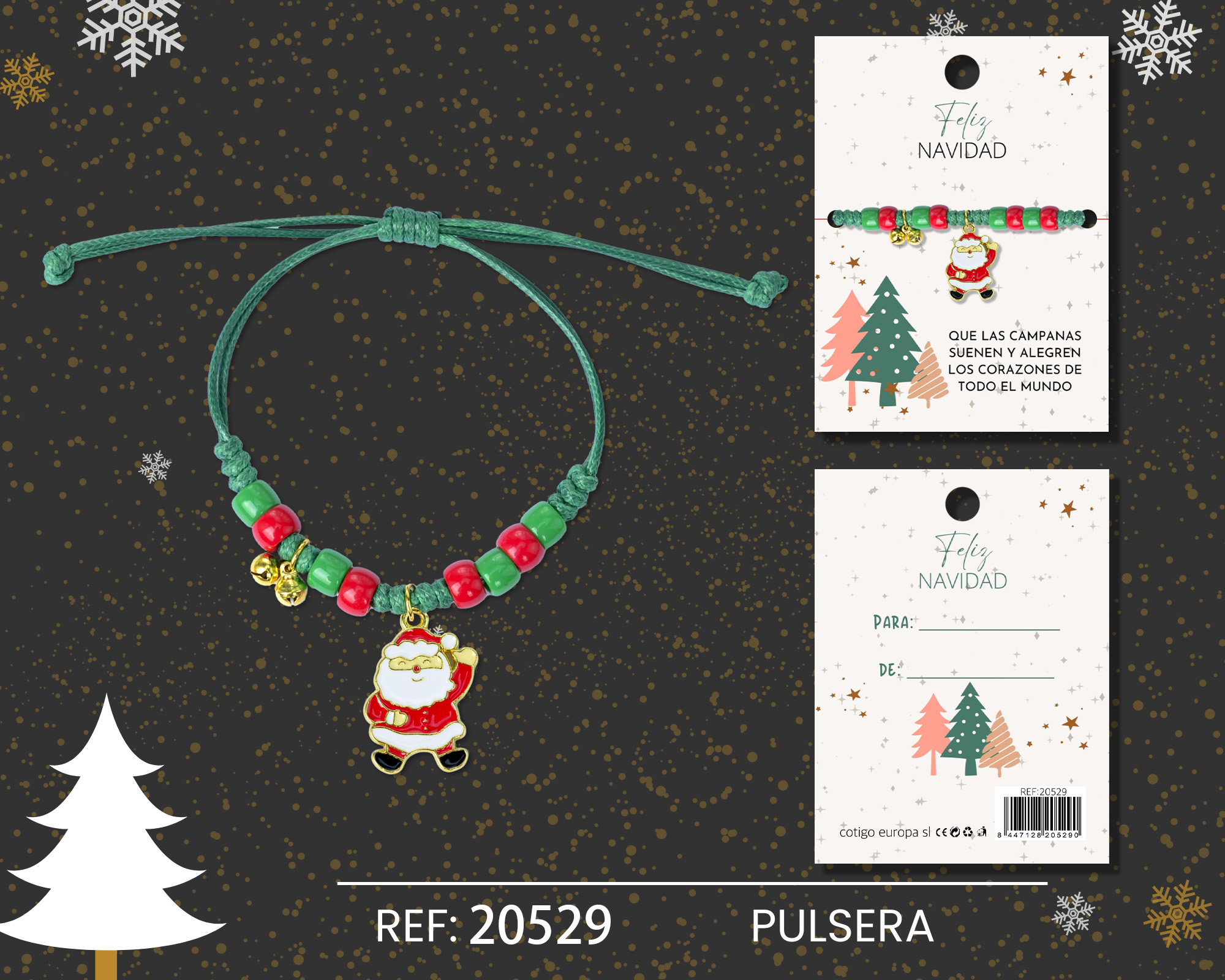 PULSERA DE NAVIDAD