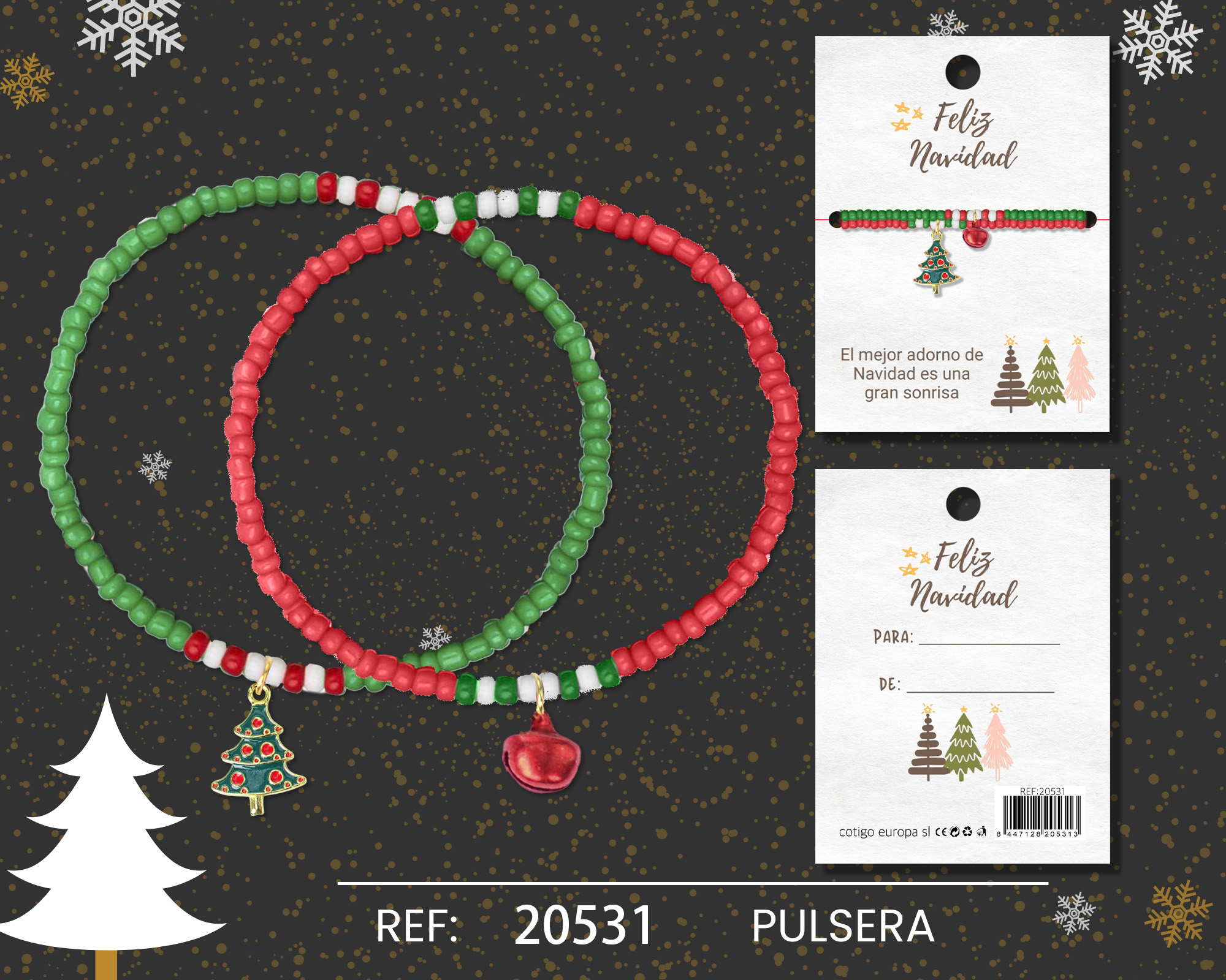PULSERA DE NAVIDAD