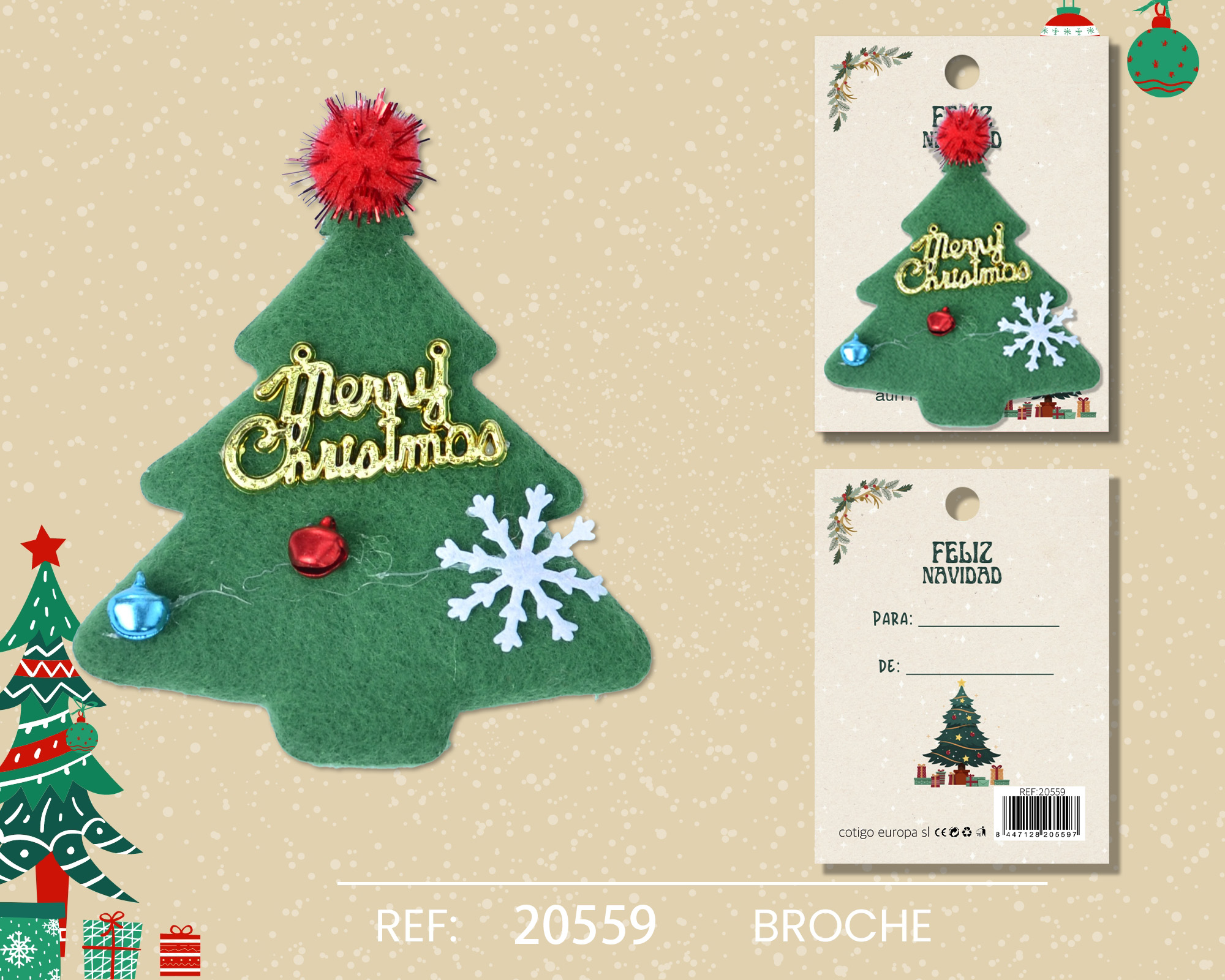 BROCHE DE NAVIDAD