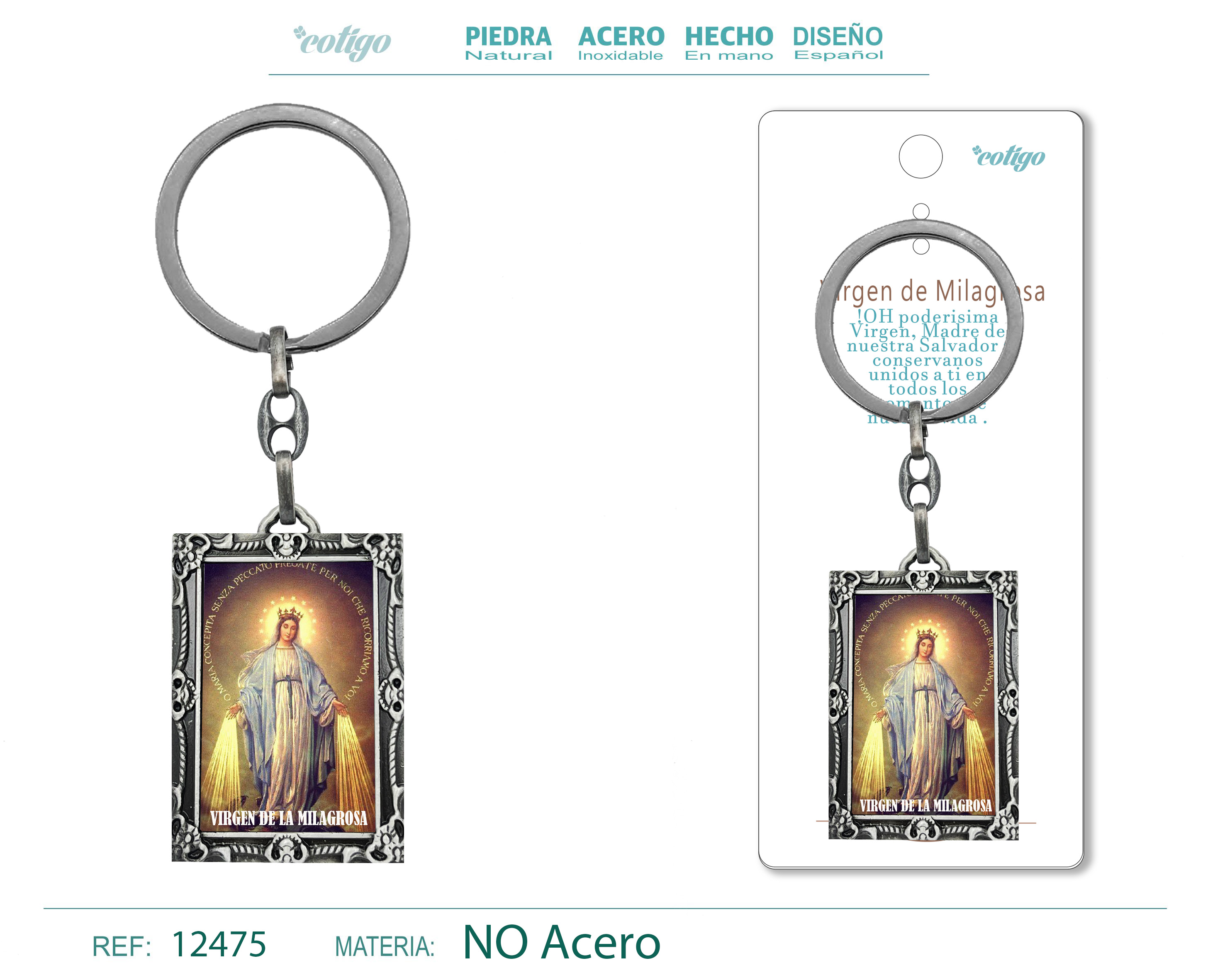LLAVERO VIRGEN DE LA MILAGROSA