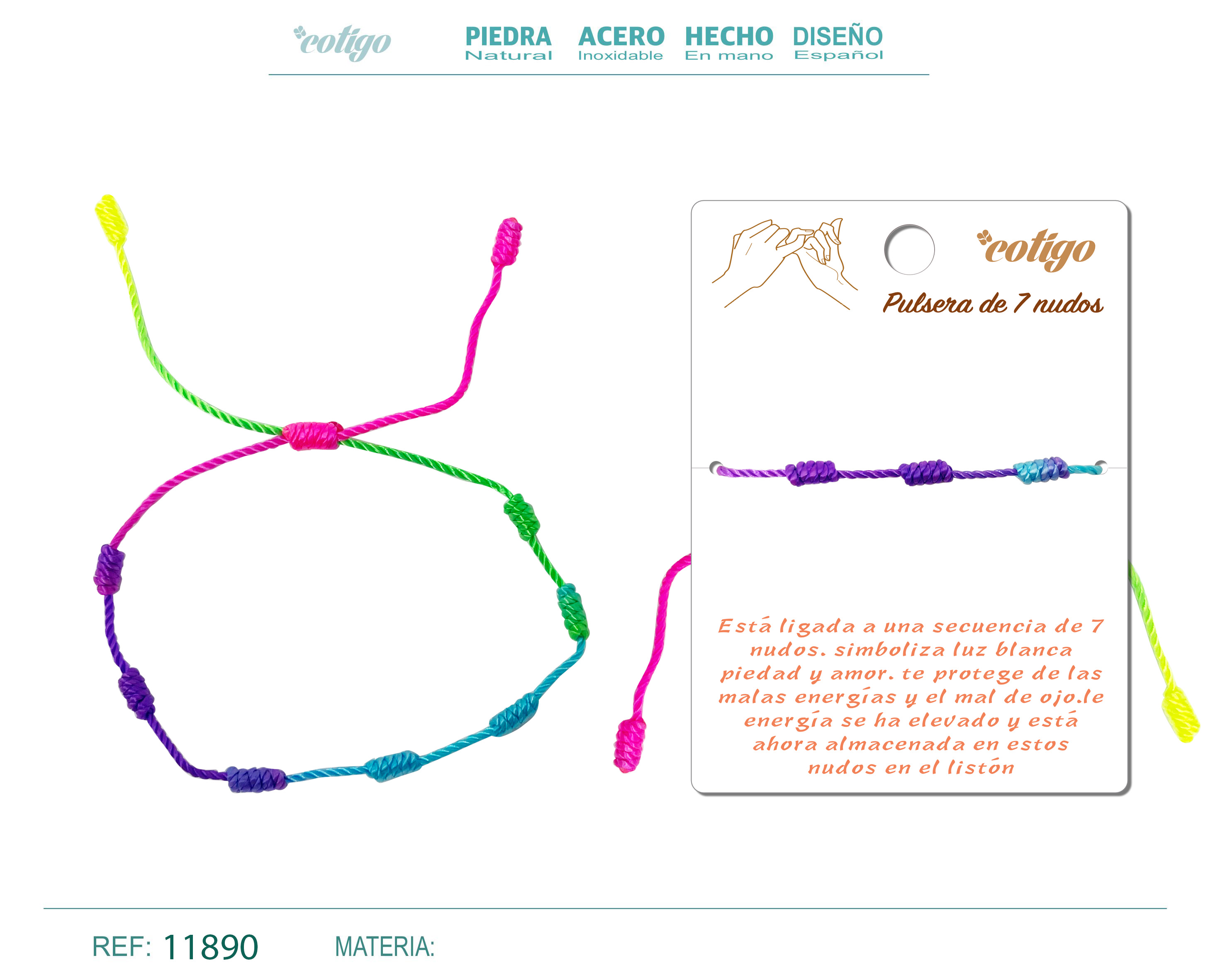 Pulsera 7 Nudos Multicolor