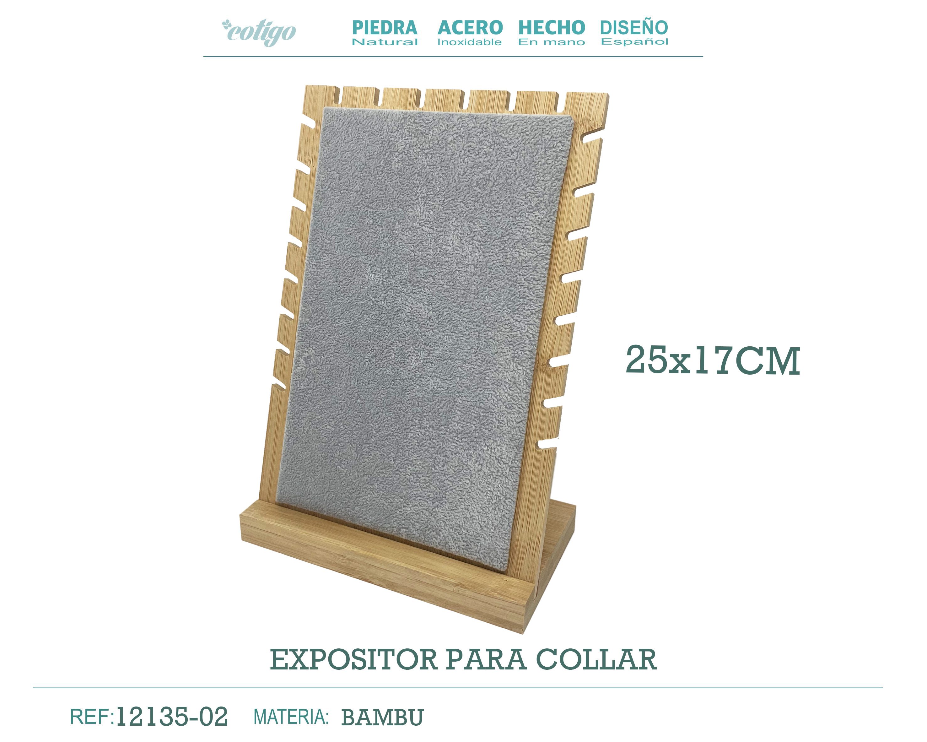 Expositor de Bambú para Collar