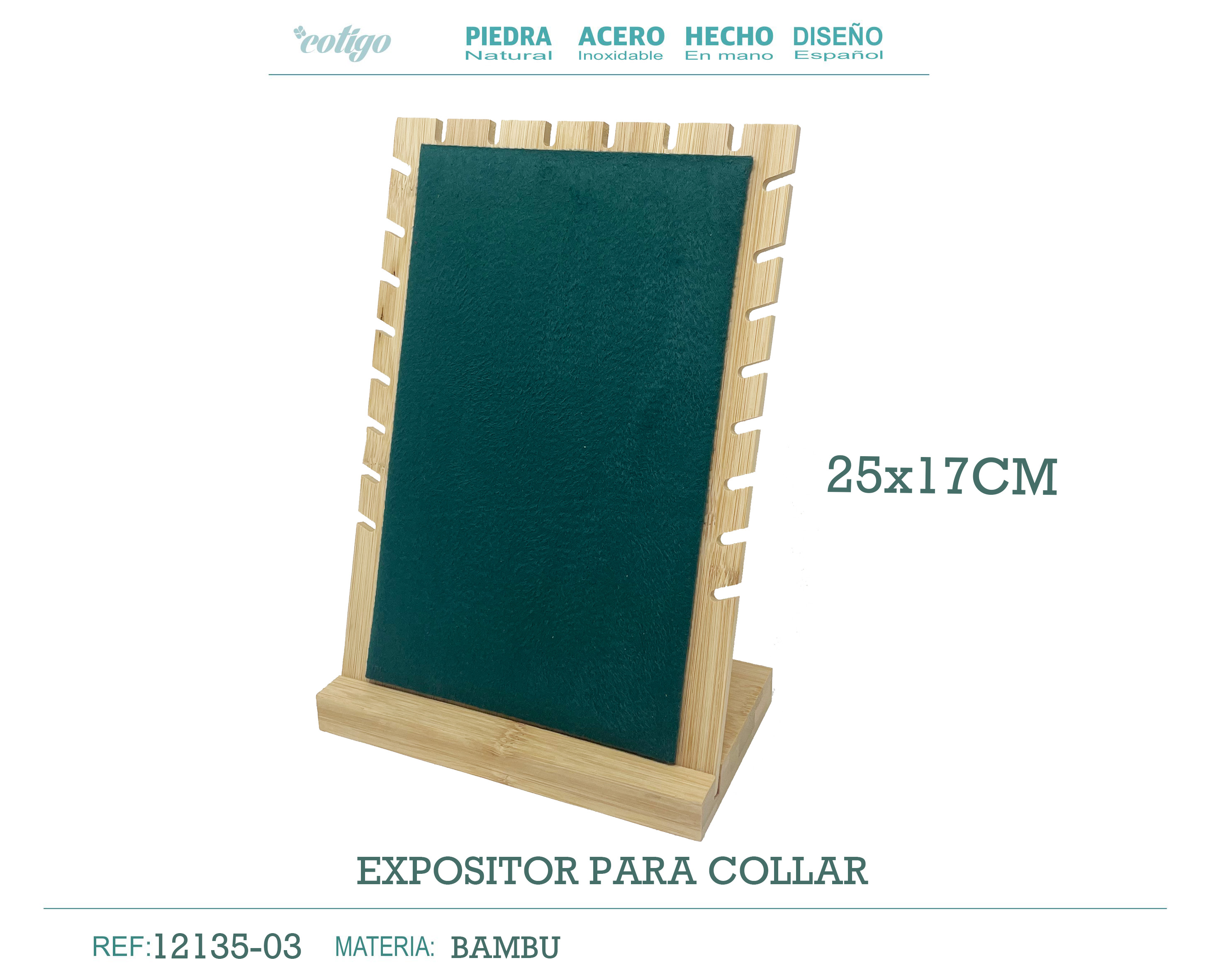 Expositor de Bambú para Collar