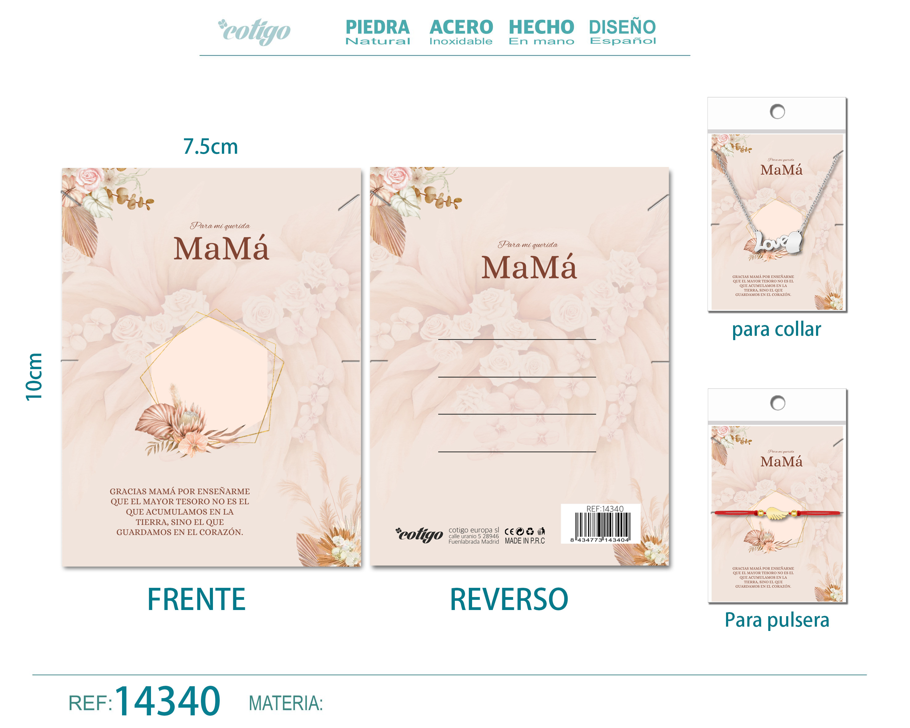 Tarjeta felicitación para Mamá