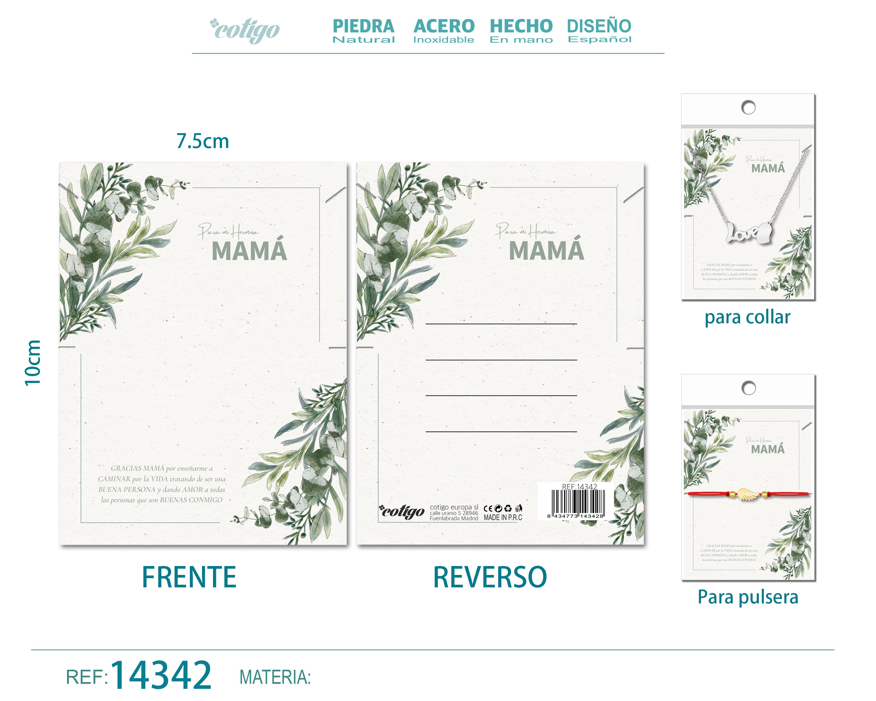 Tarjeta felicitación para Mamá