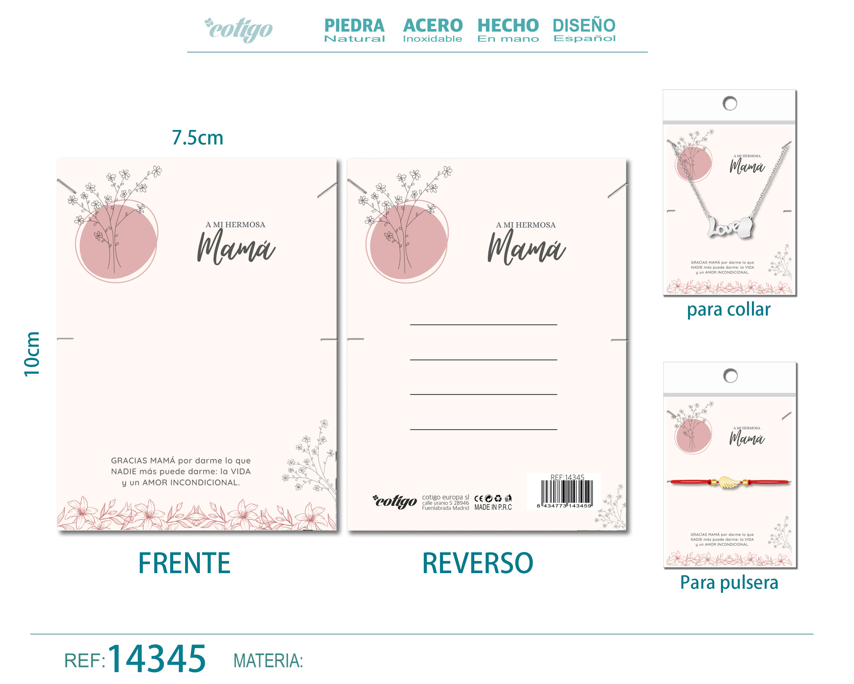 Tarjeta felicitación para Mamá