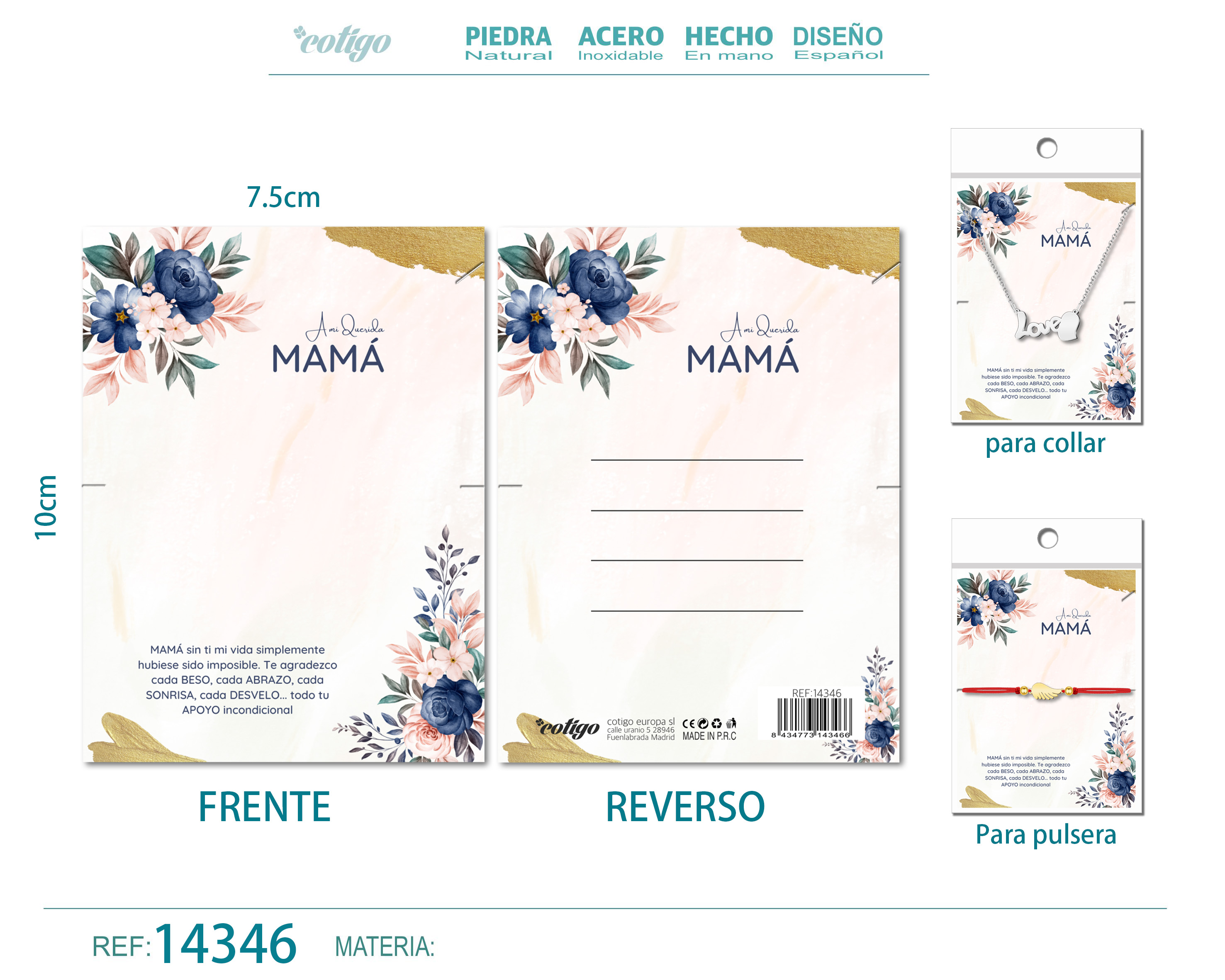 Tarjeta felicitación para Mamá
