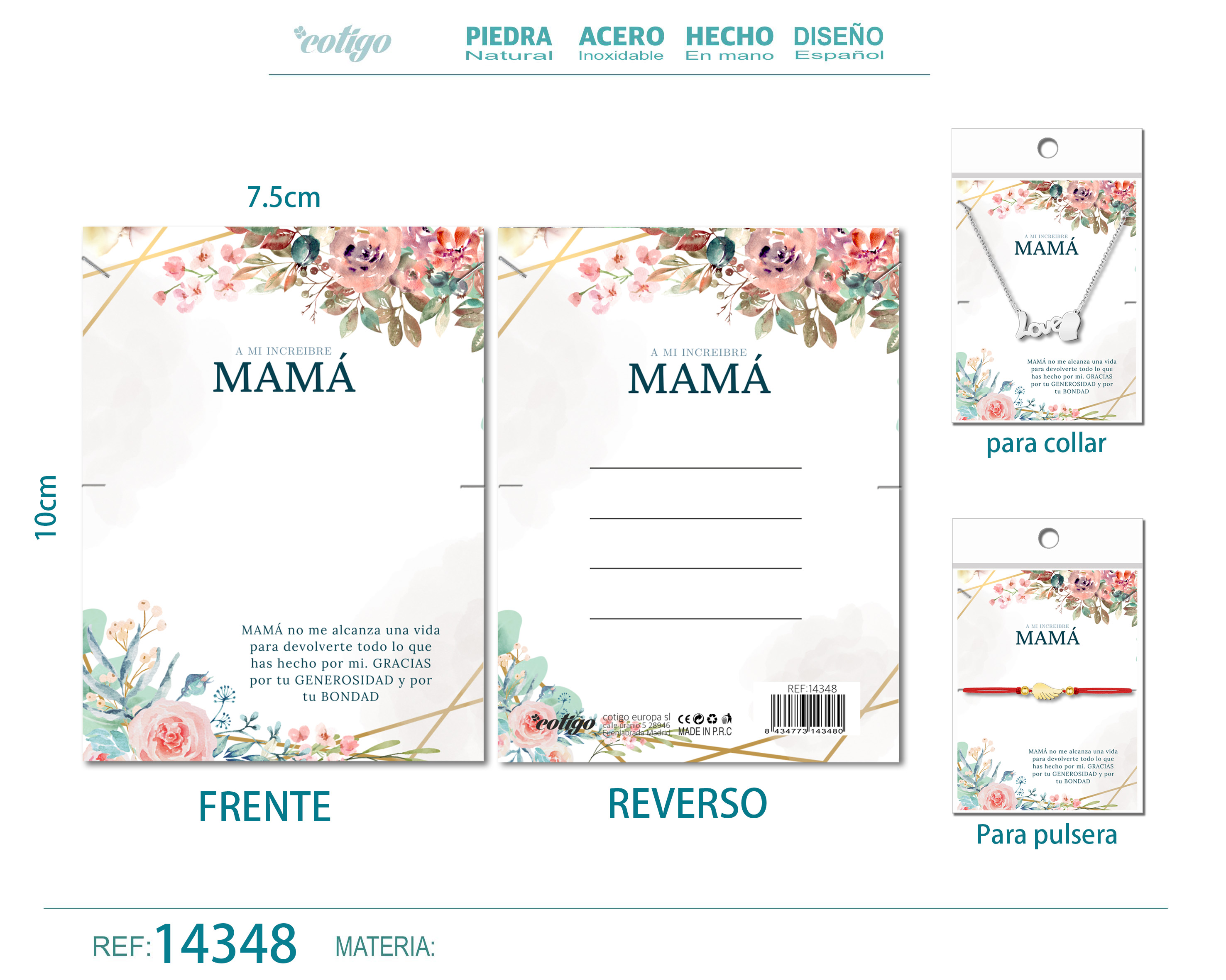 Tarjeta felicitación para Mamá