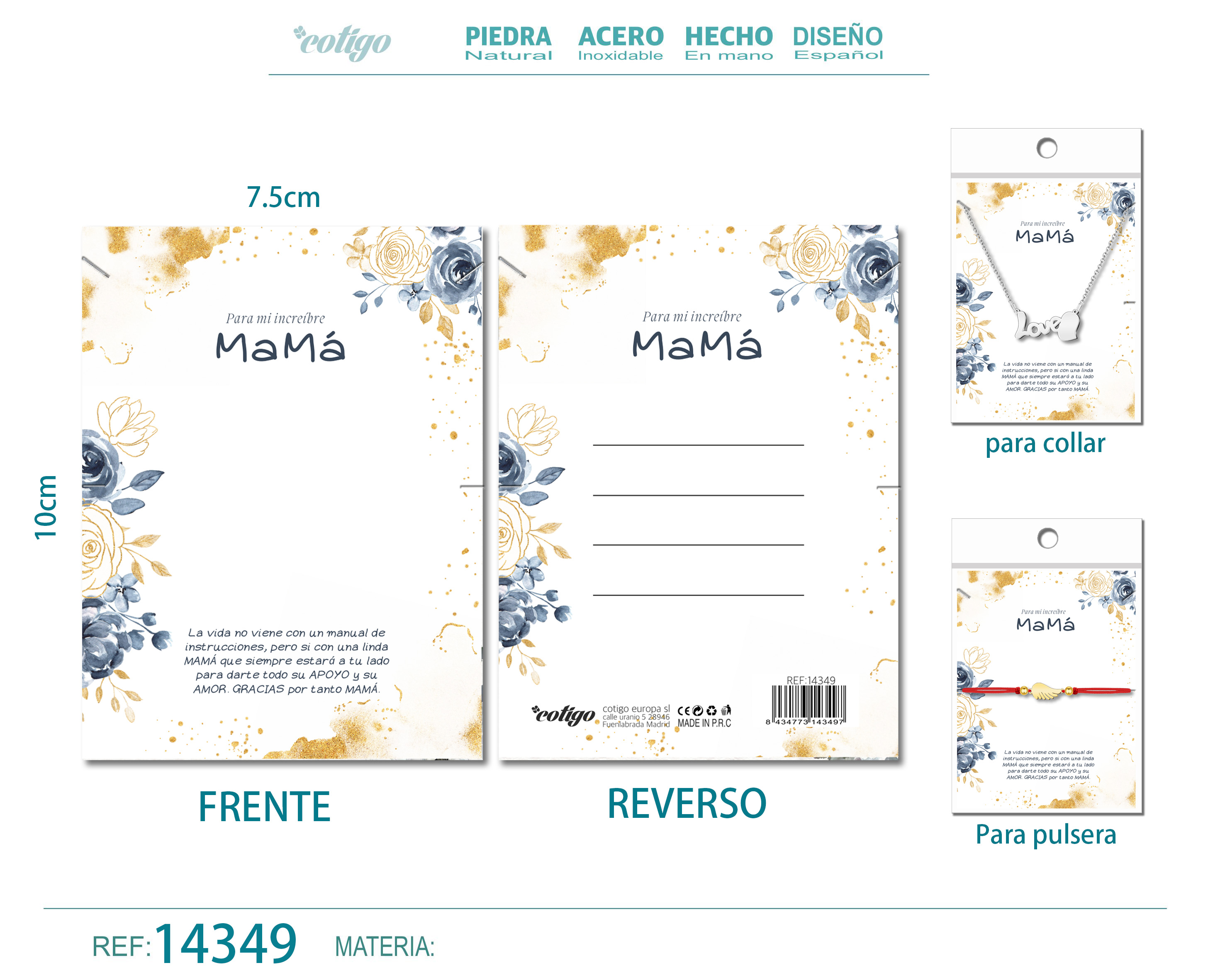Tarjeta felicitación para Mamá