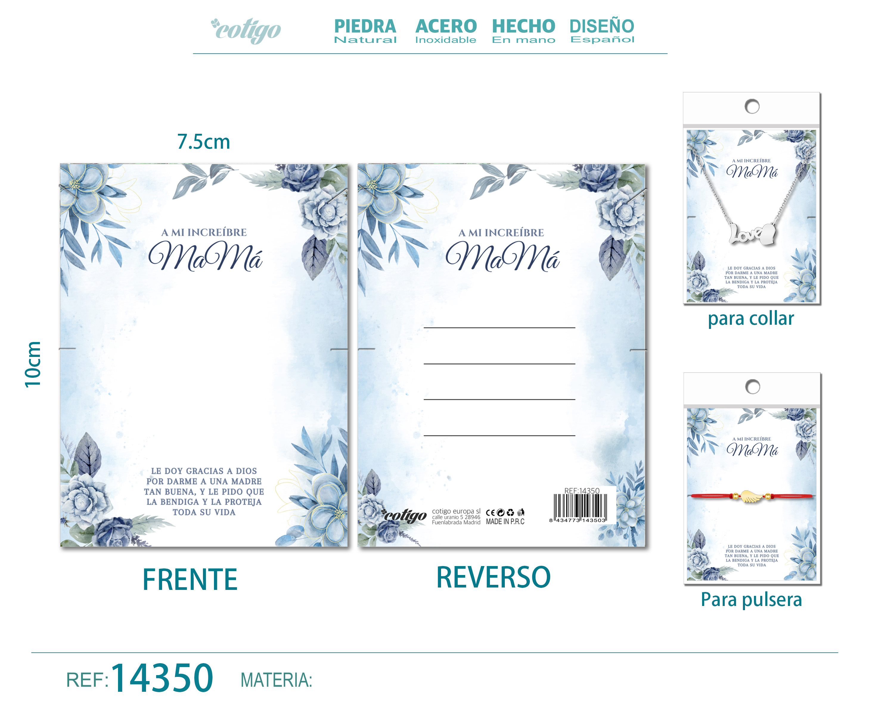 Tarjeta felicitación para Mamá