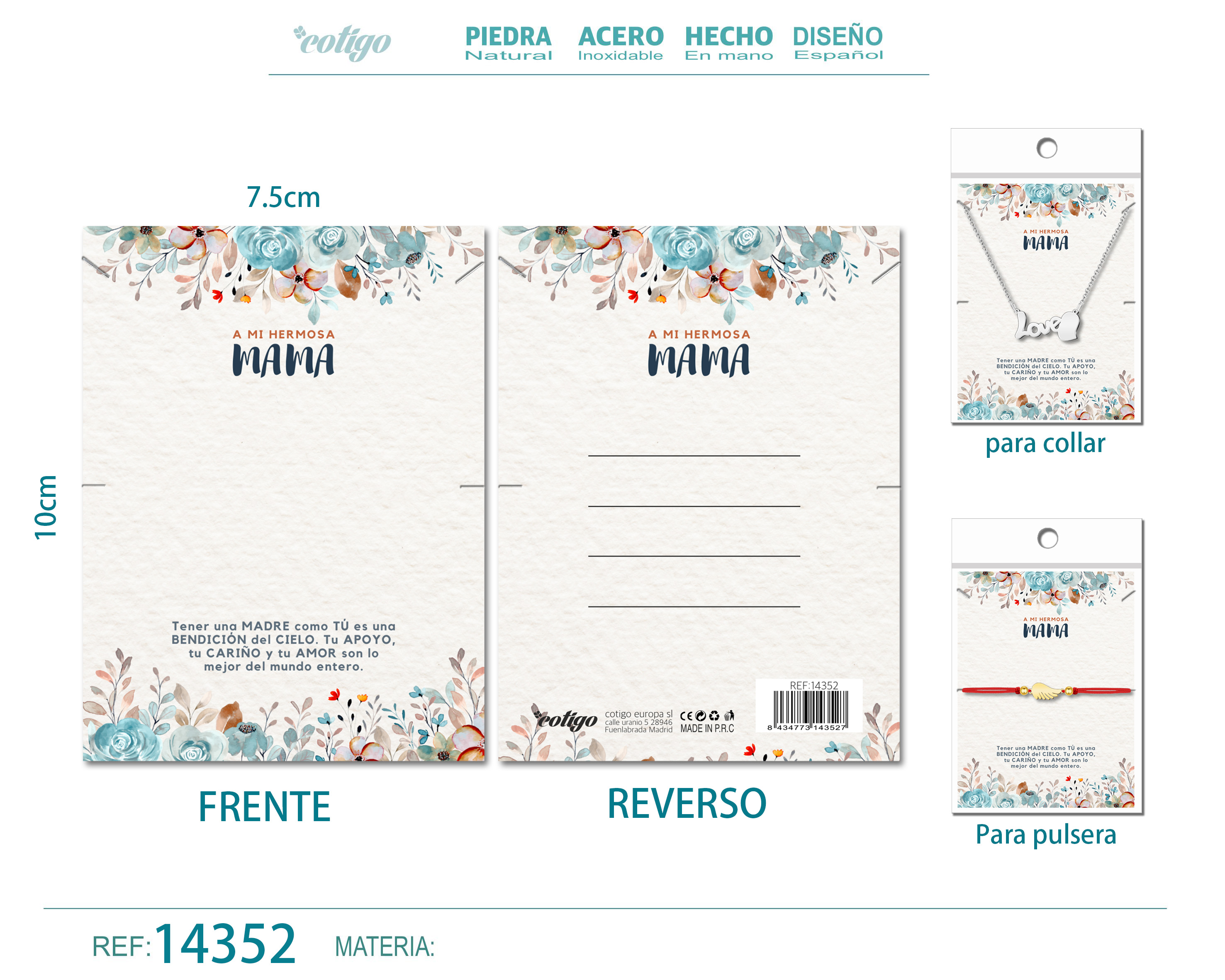 Tarjeta felicitación para Mamá
