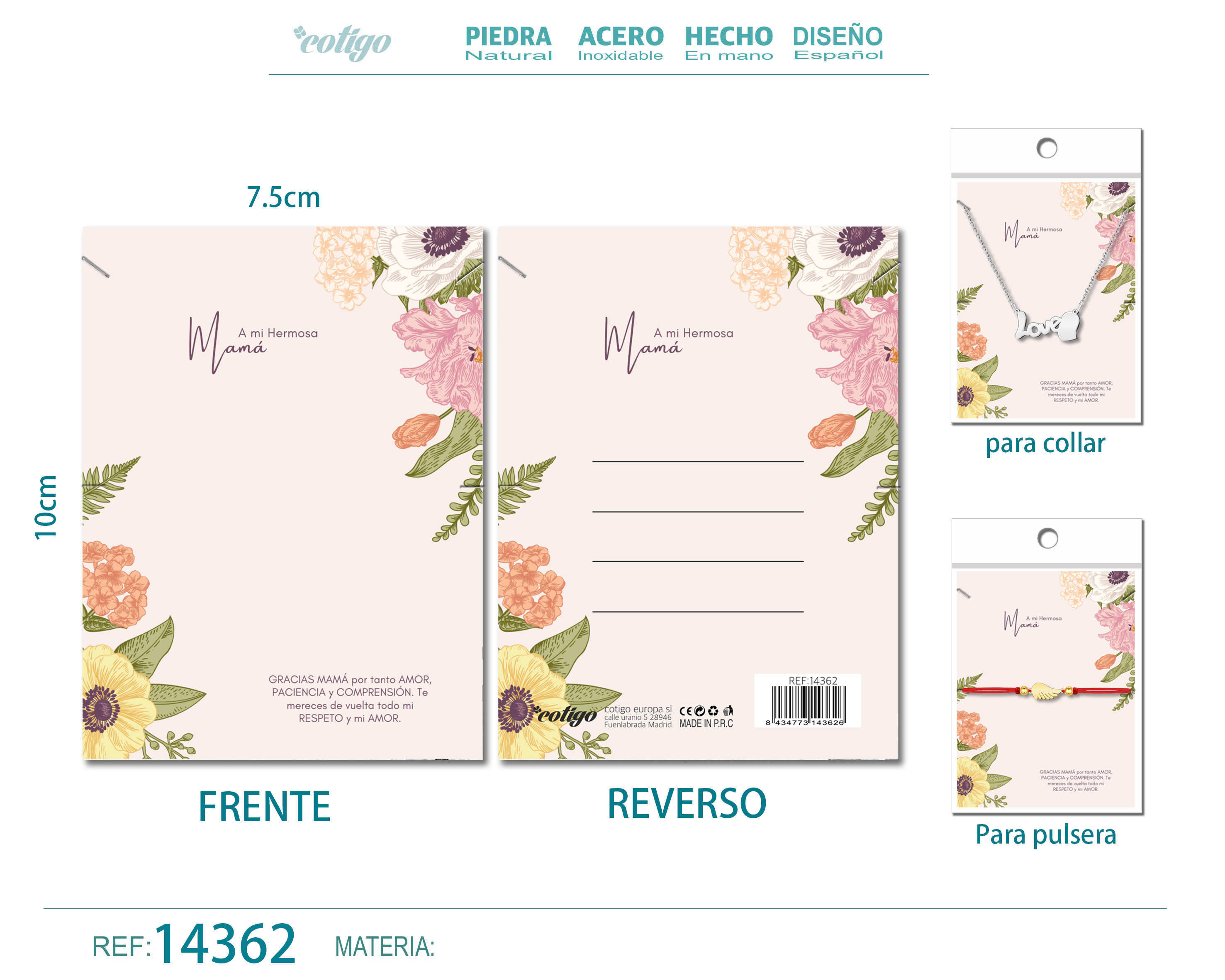 Tarjeta felicitación para Mamá