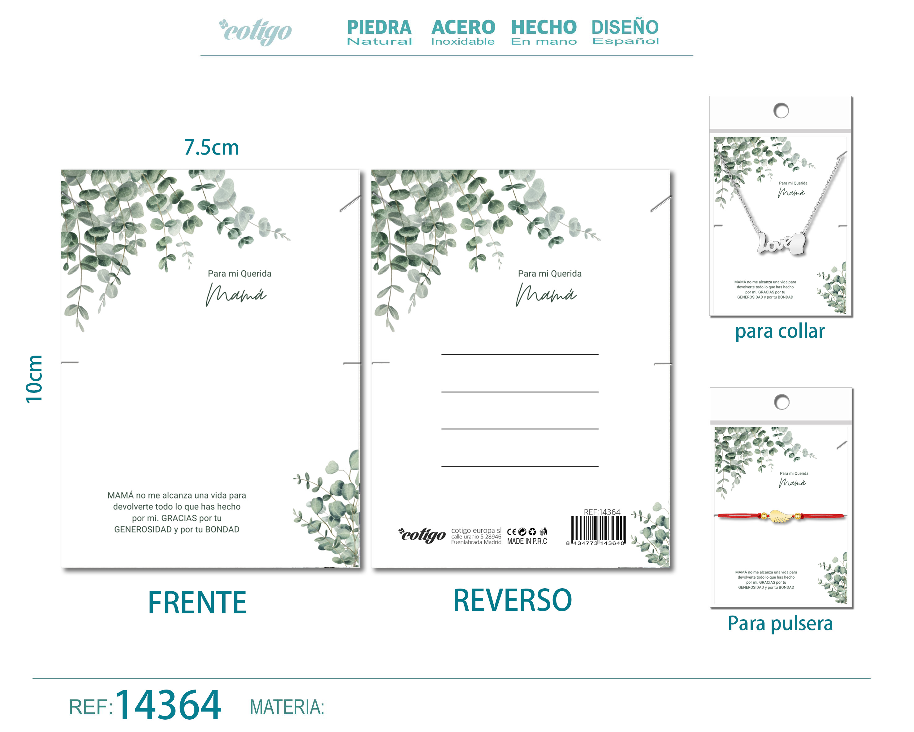 Tarjeta felicitación para Mamá