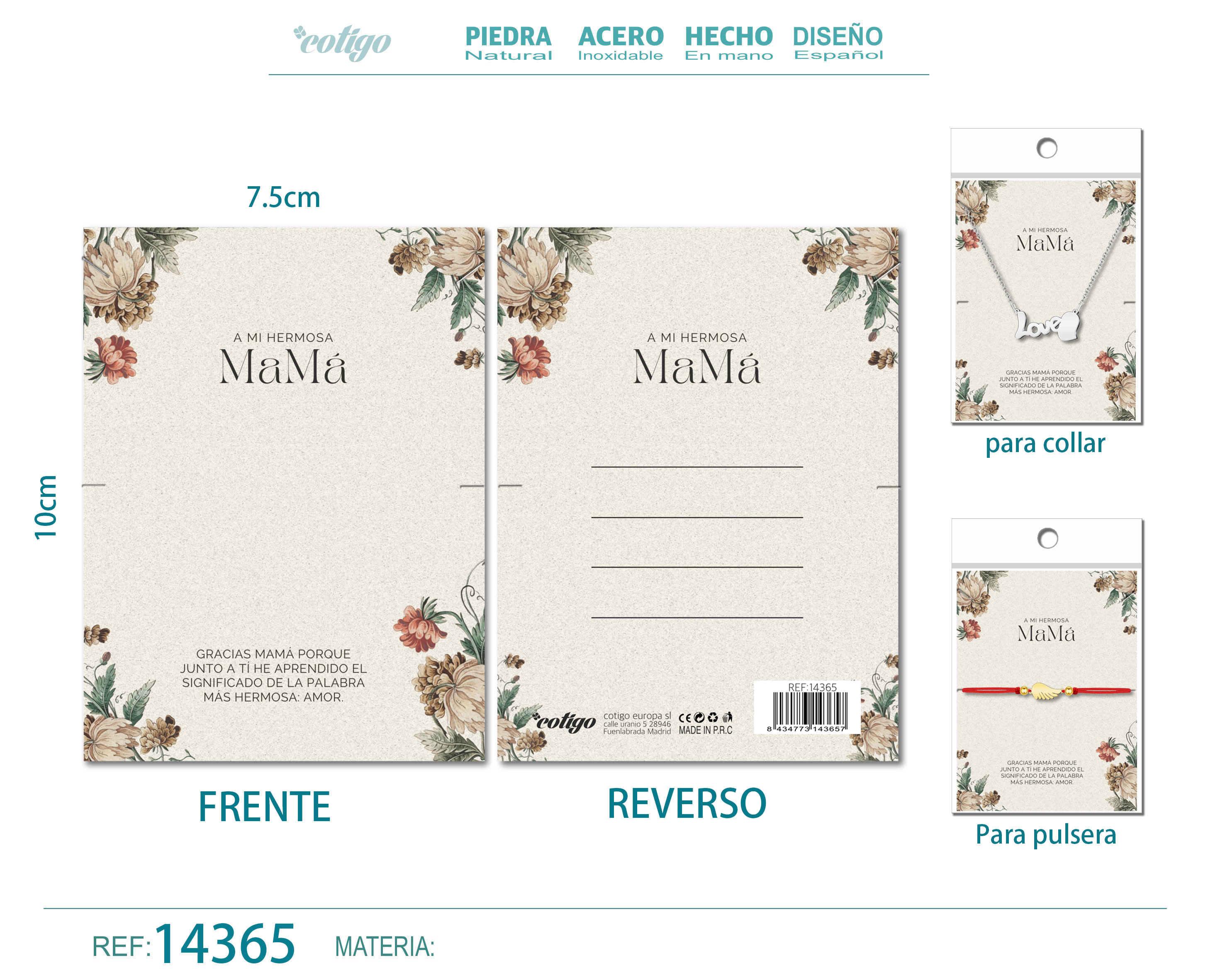 Tarjeta felicitación para Mamá