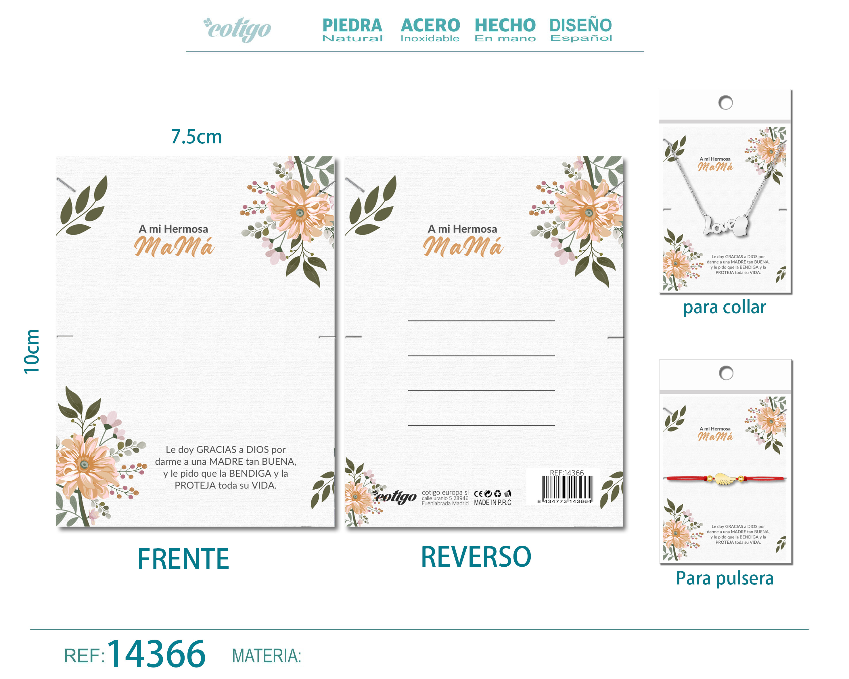 Tarjeta felicitación para Mamá
