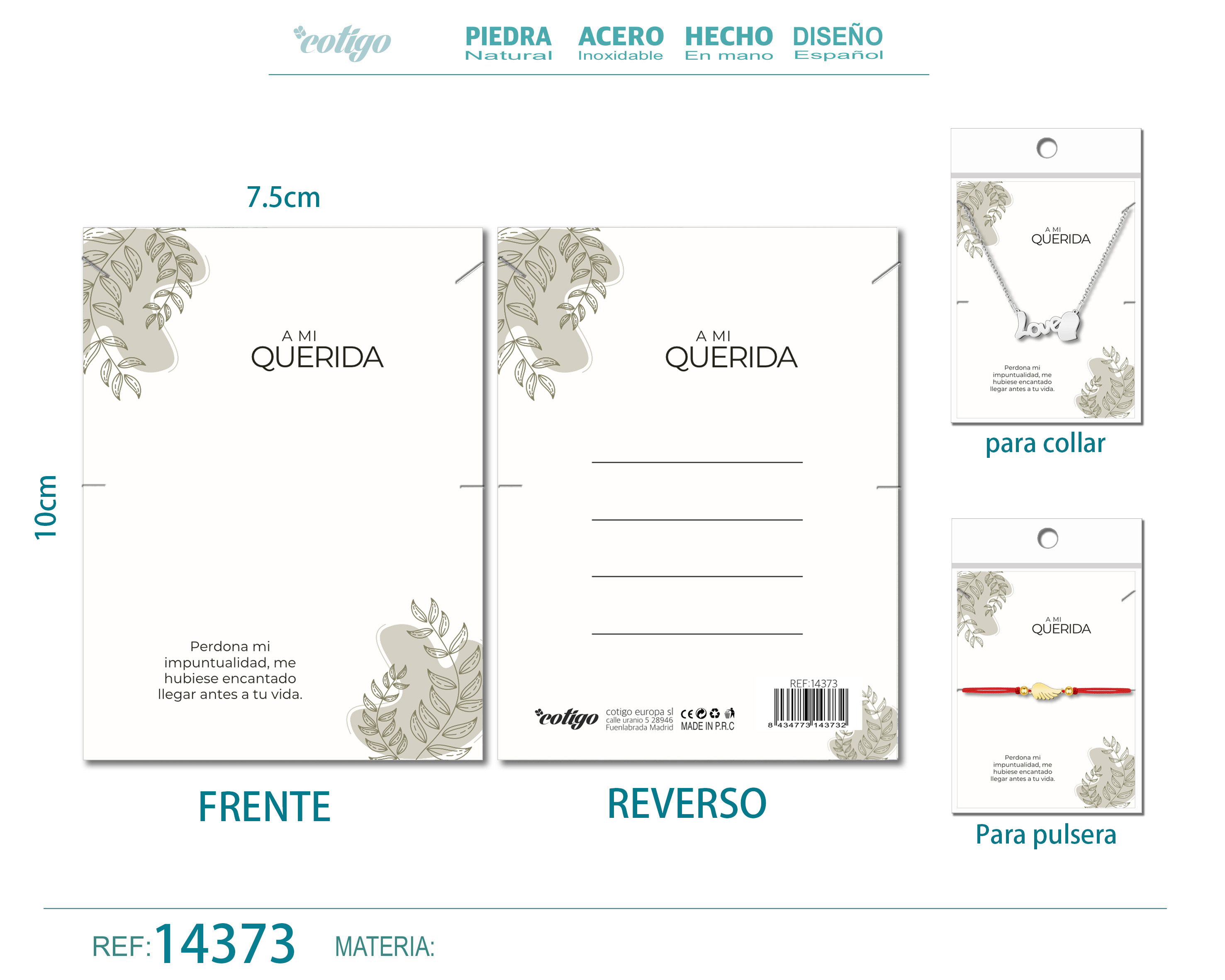 Tarjeta felicitación para Amor