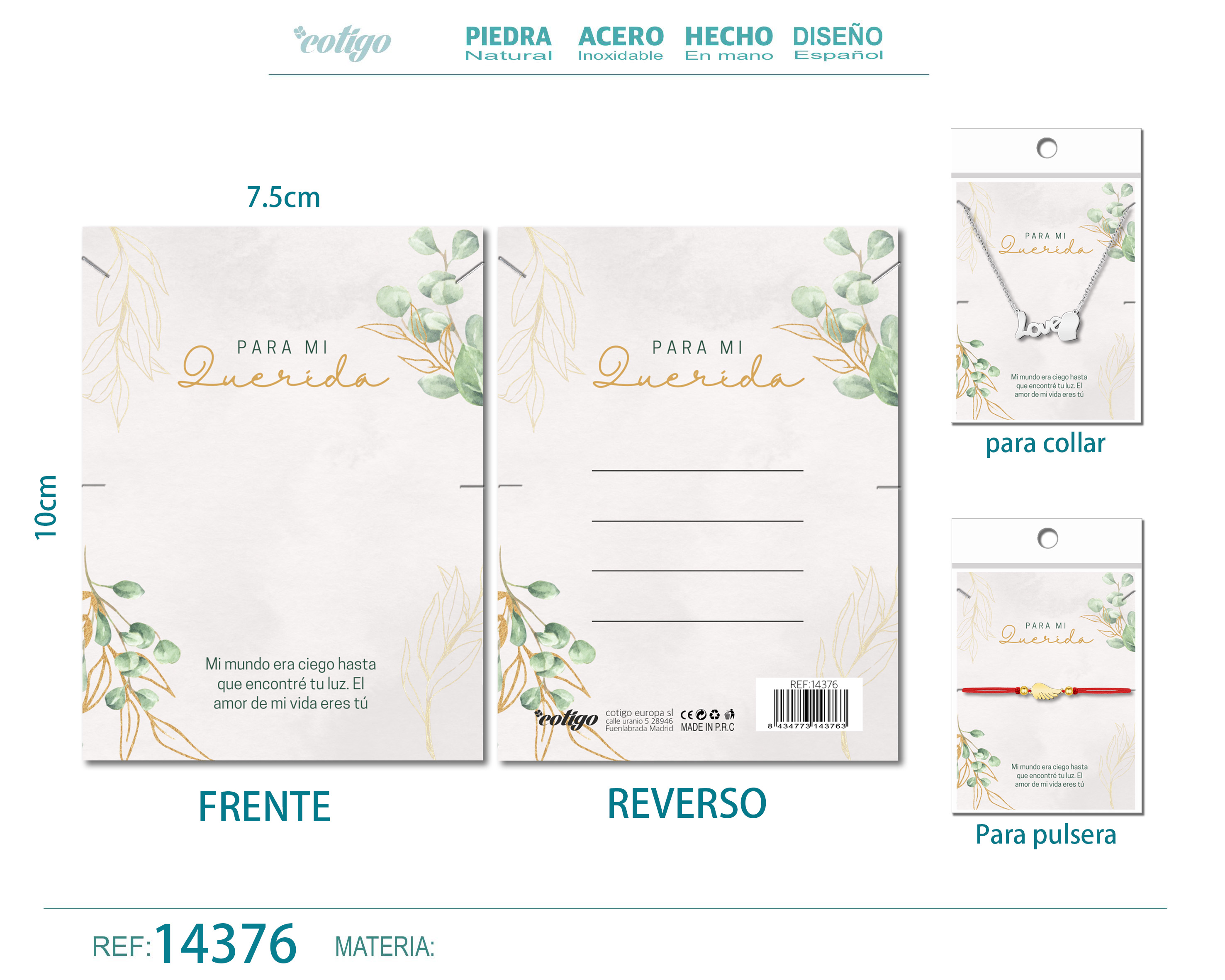 Tarjeta felicitación para Amor