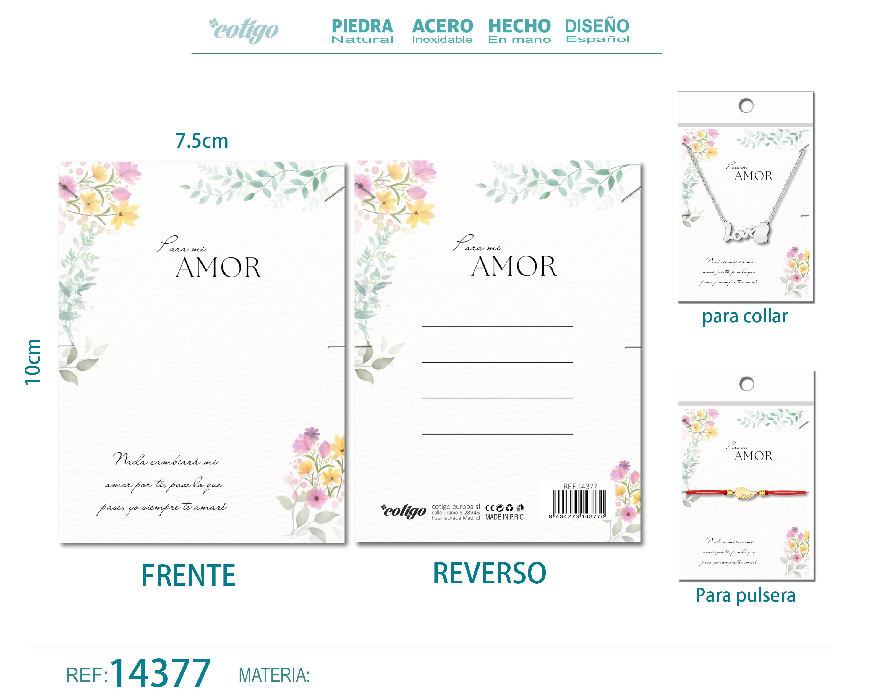 Tarjeta felicitación para Amor