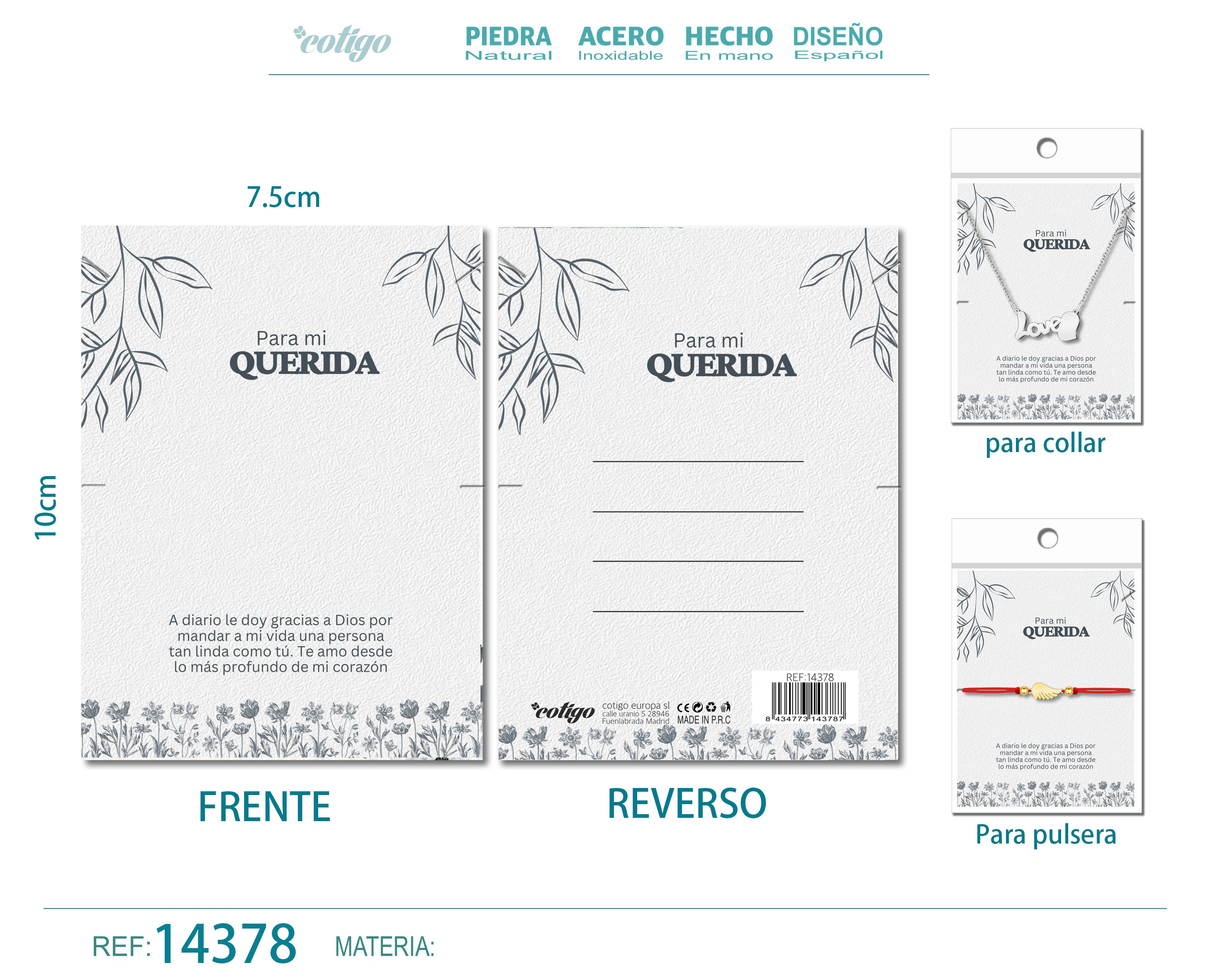Tarjeta felicitación para Amor