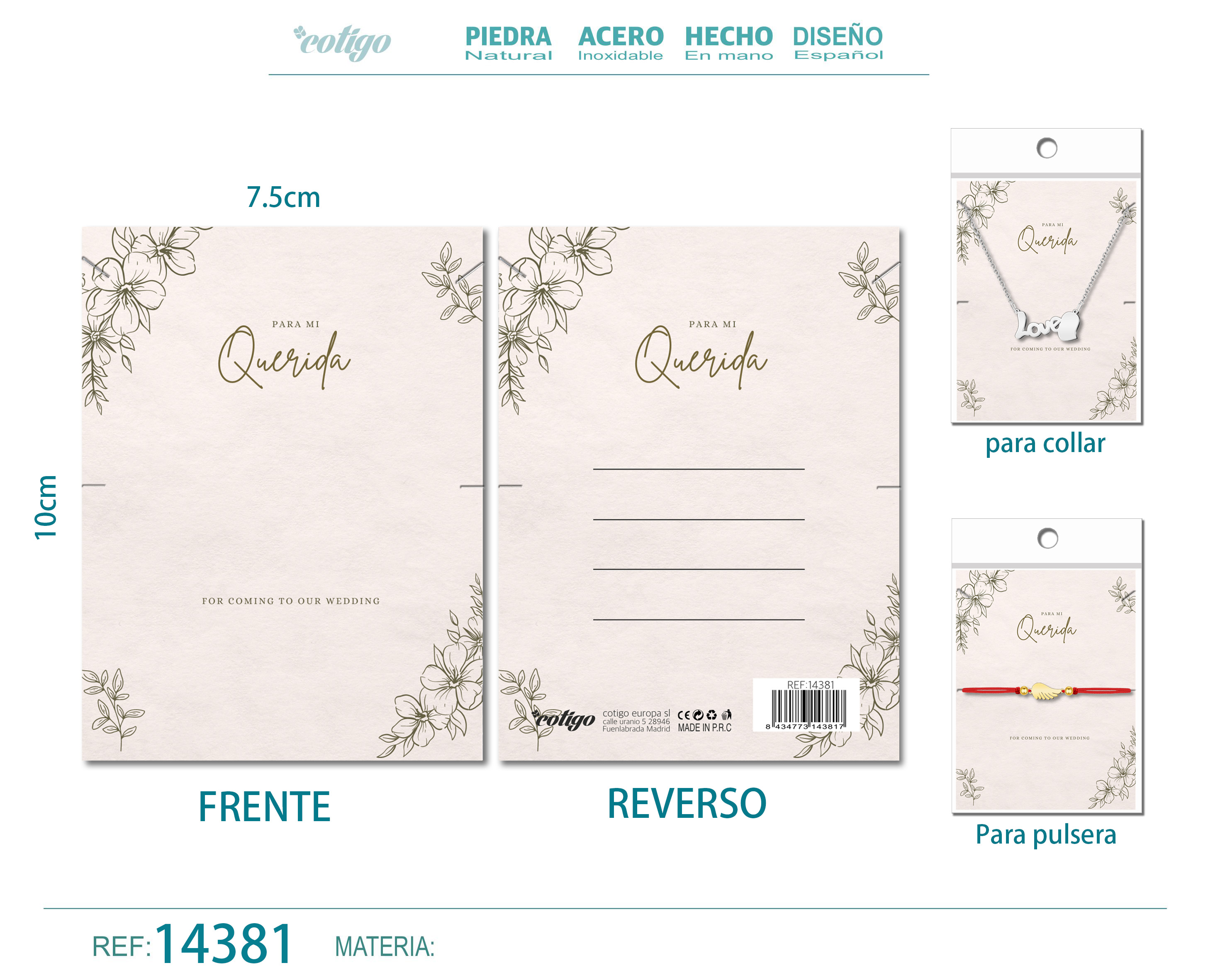 Tarjeta felicitación para Amor