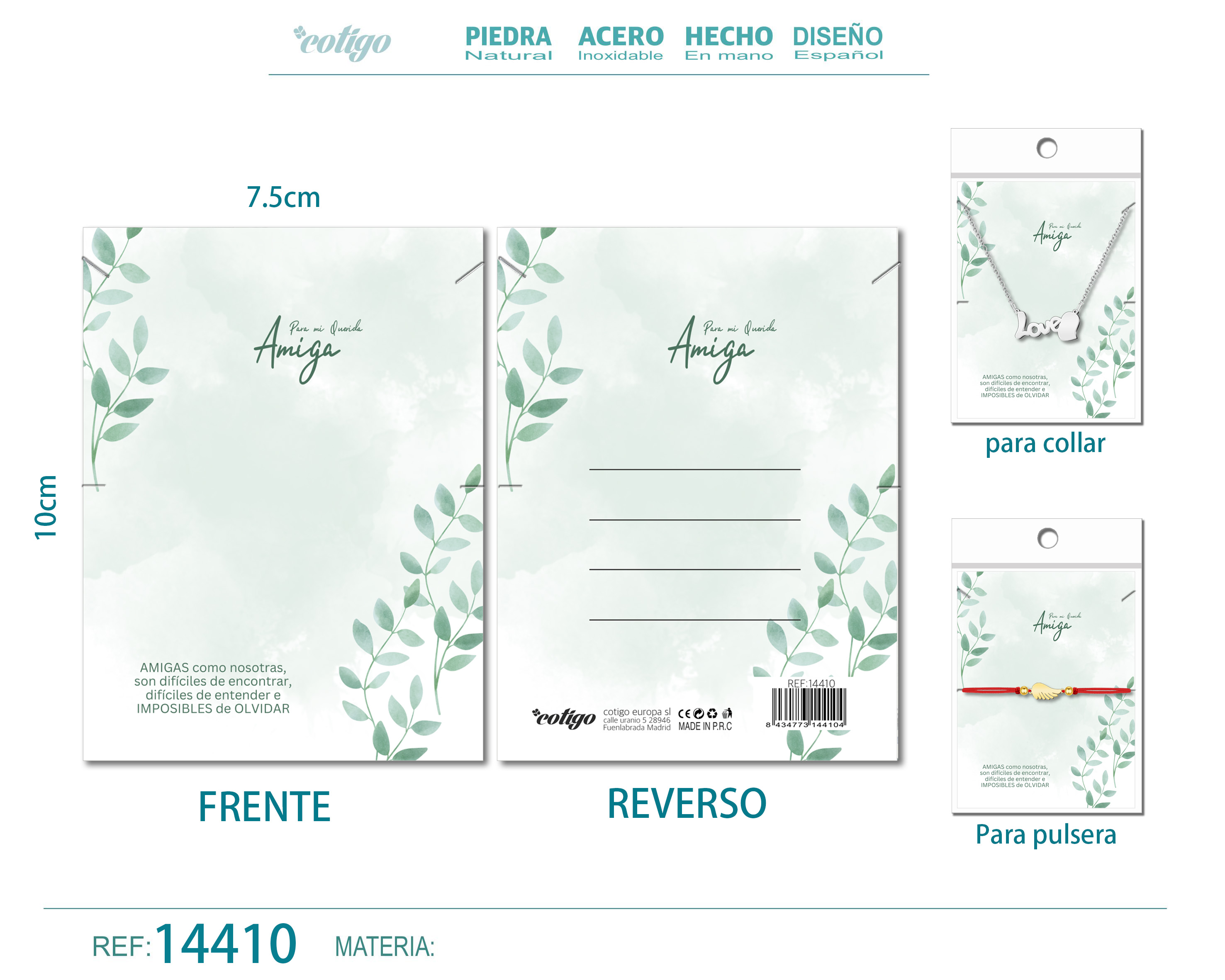 Tarjeta felicitación para Amiga