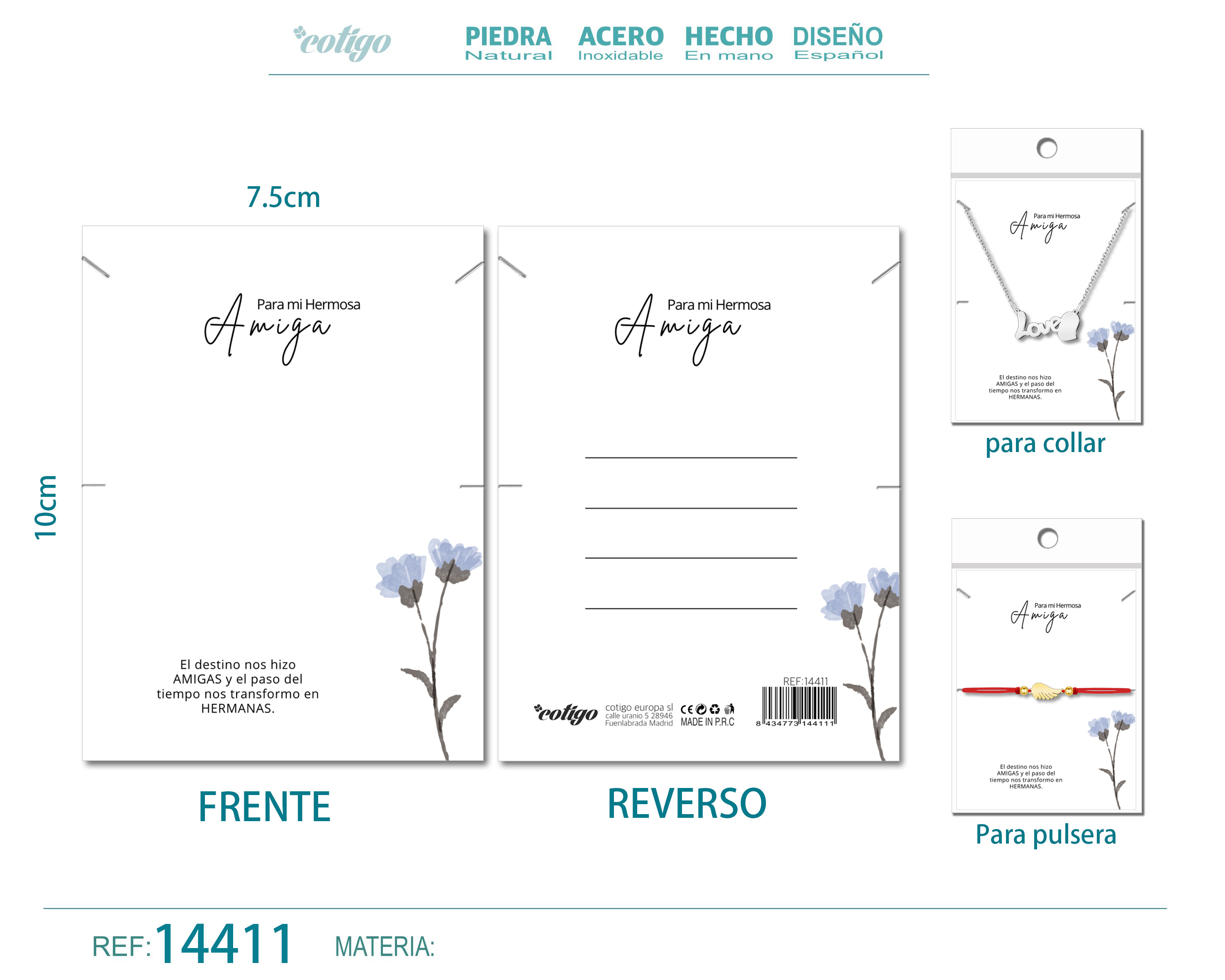 Tarjeta felicitación para Amiga
