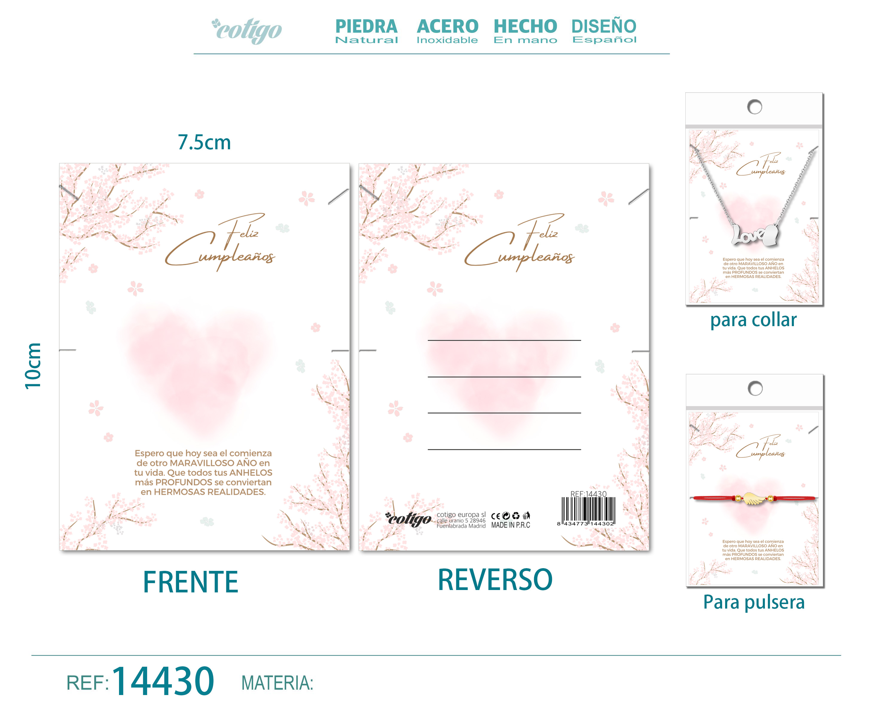 Tarjeta felicitación para Cumpleaños