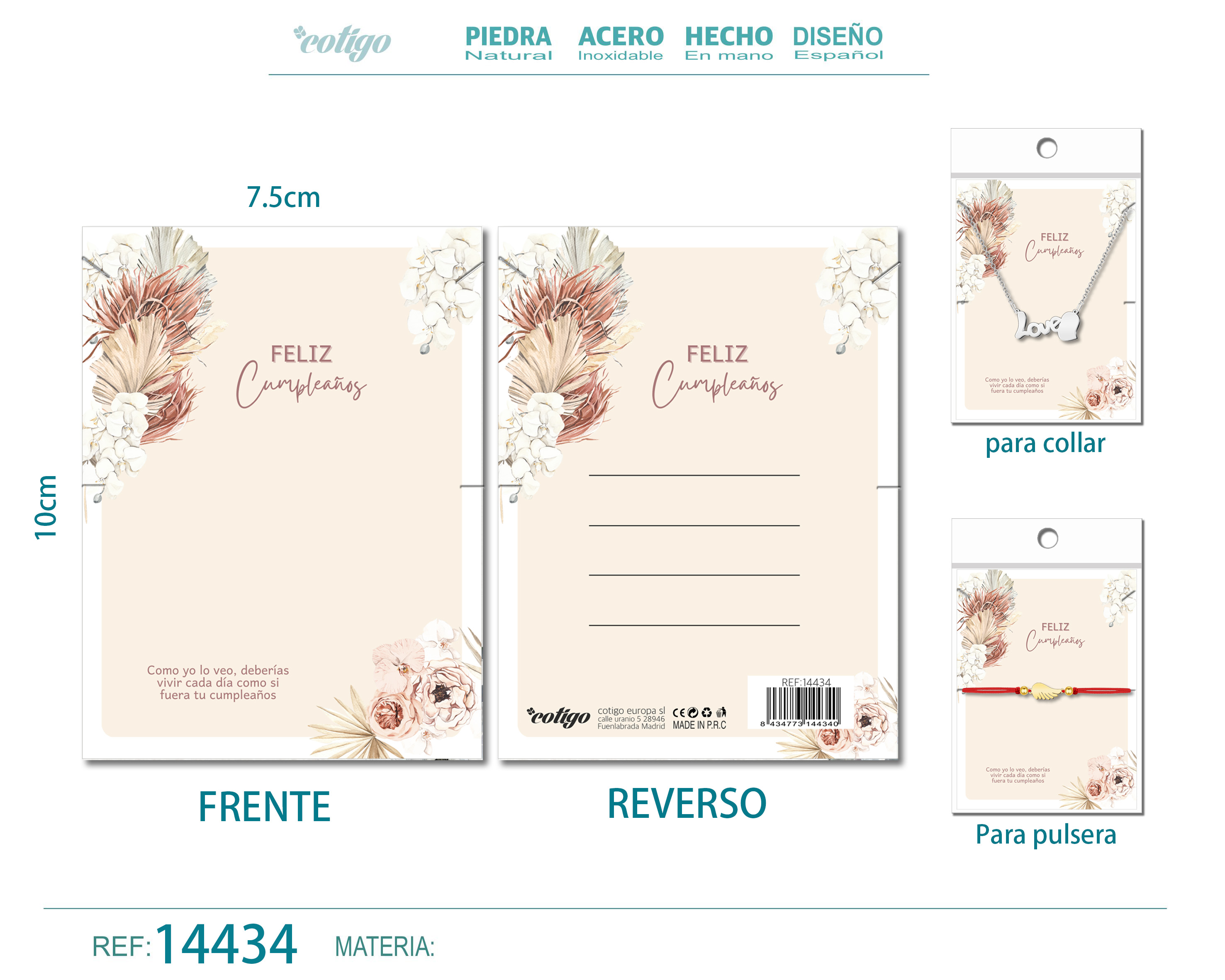 Tarjeta felicitación para Cumpleaños