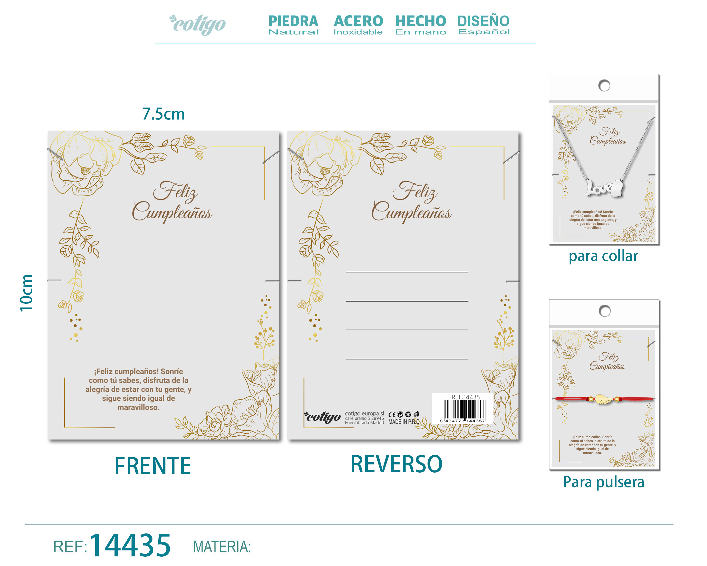 Tarjeta felicitación para Cumpleaños